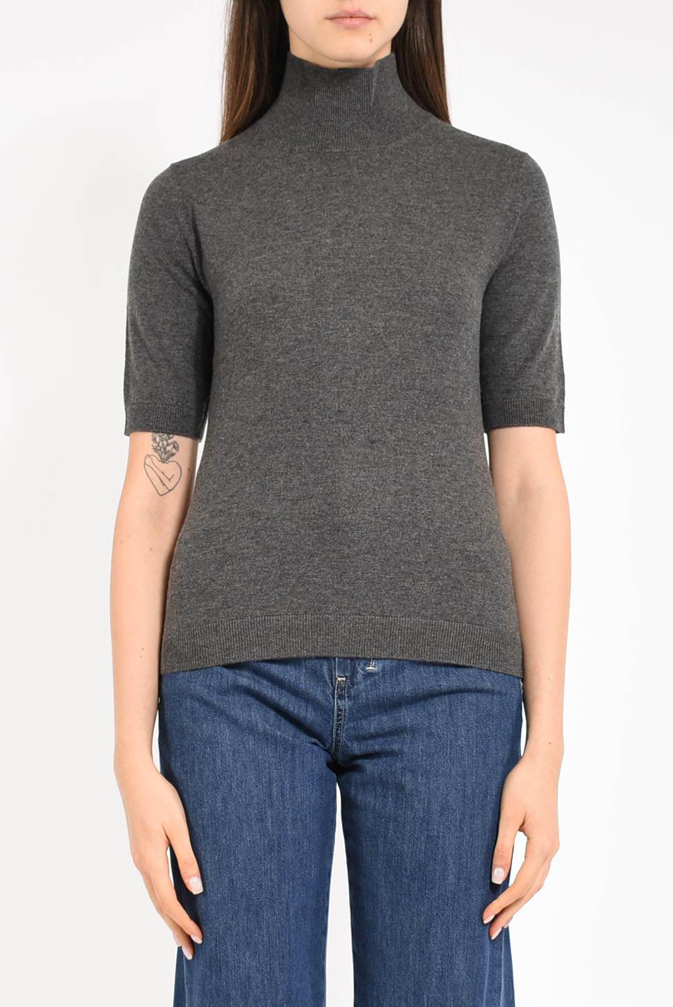 maglia dolcevita in lana modello cantone