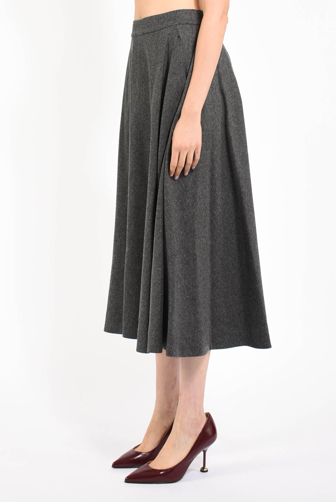 gonna lunga in lana modello betulla