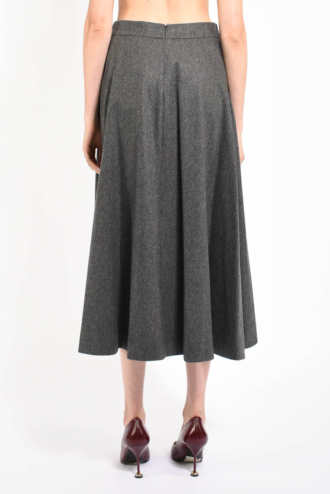 gonna lunga in lana modello betulla