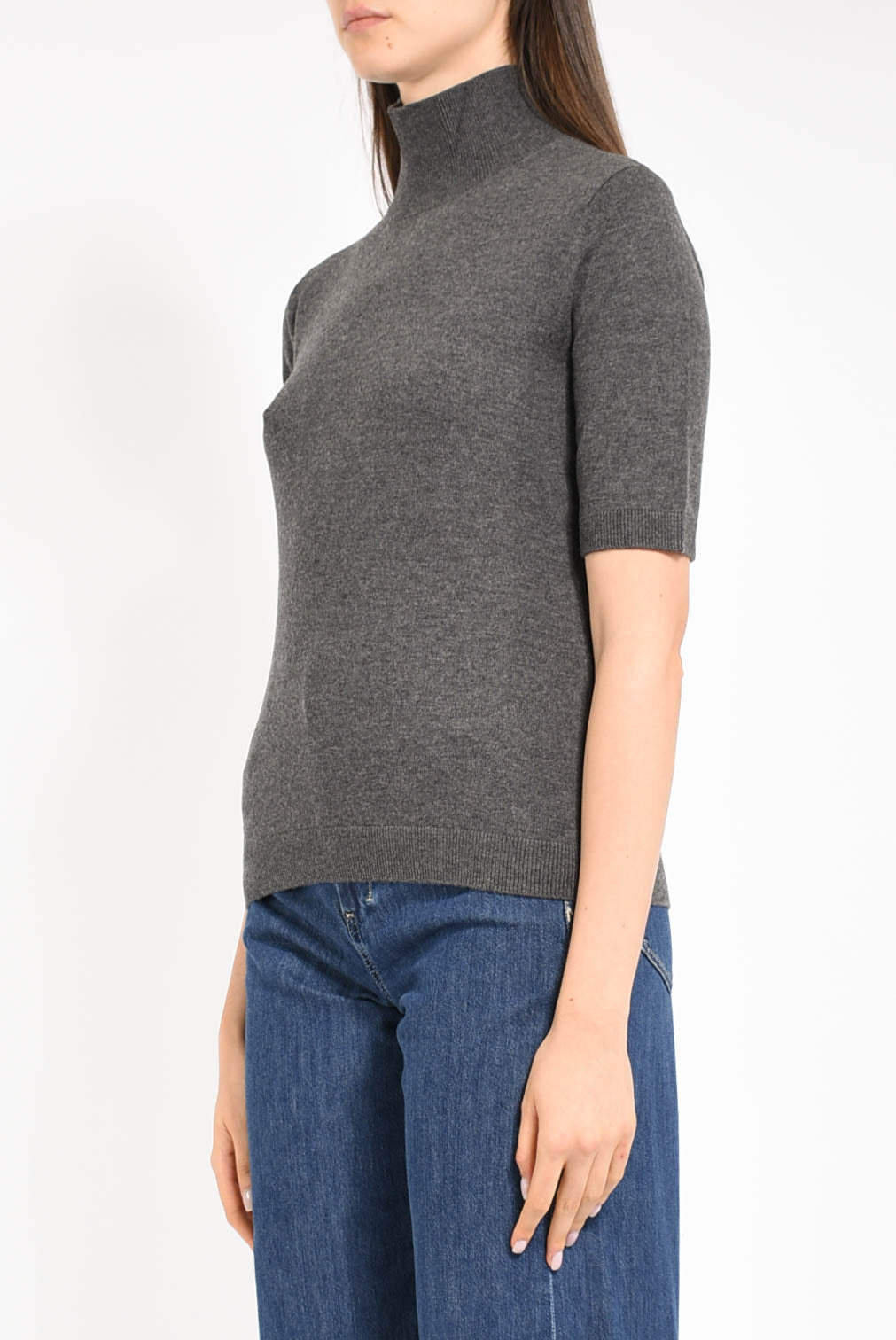 maglia dolcevita in lana modello cantone