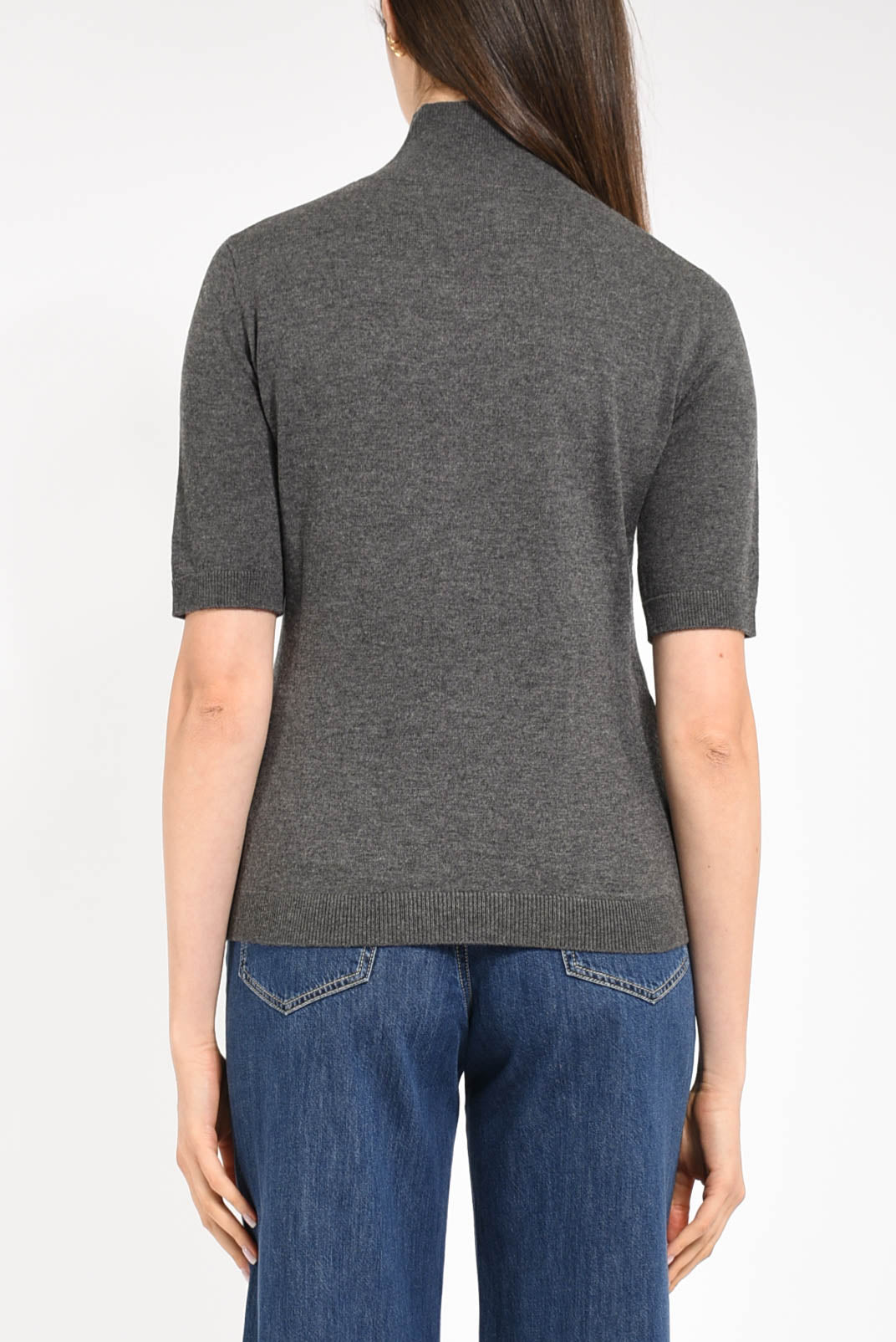 maglia dolcevita in lana modello cantone