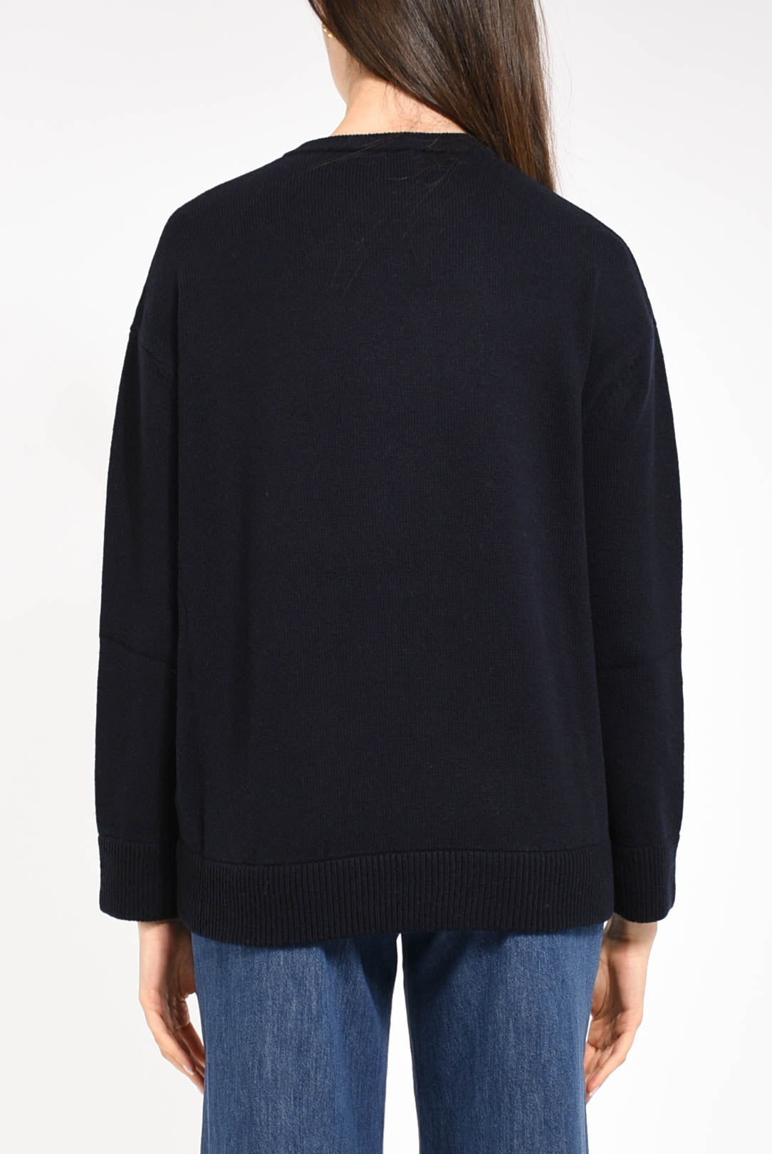 maglia oversize in lana modello ottavo