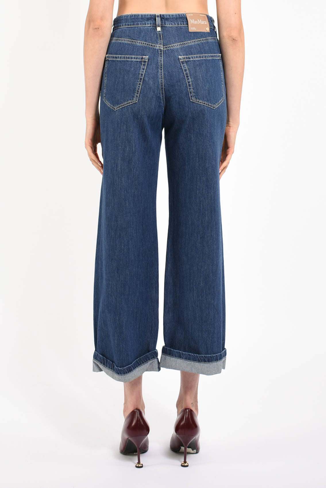 jeans largo in denim modello eles