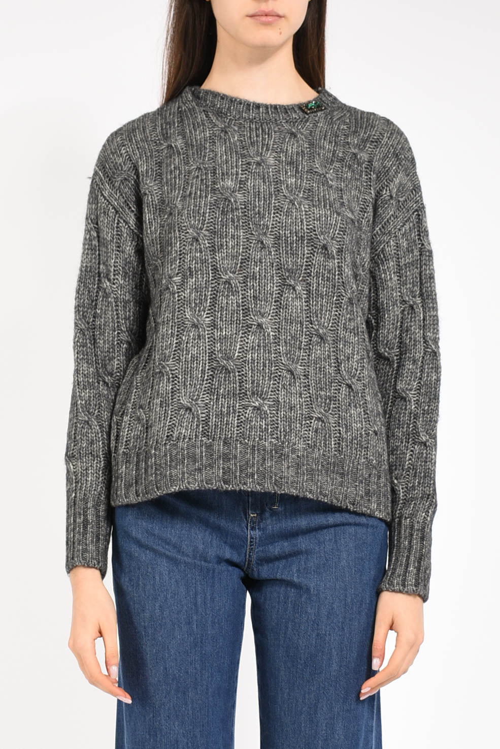 maglia in alpaca modello cabaret