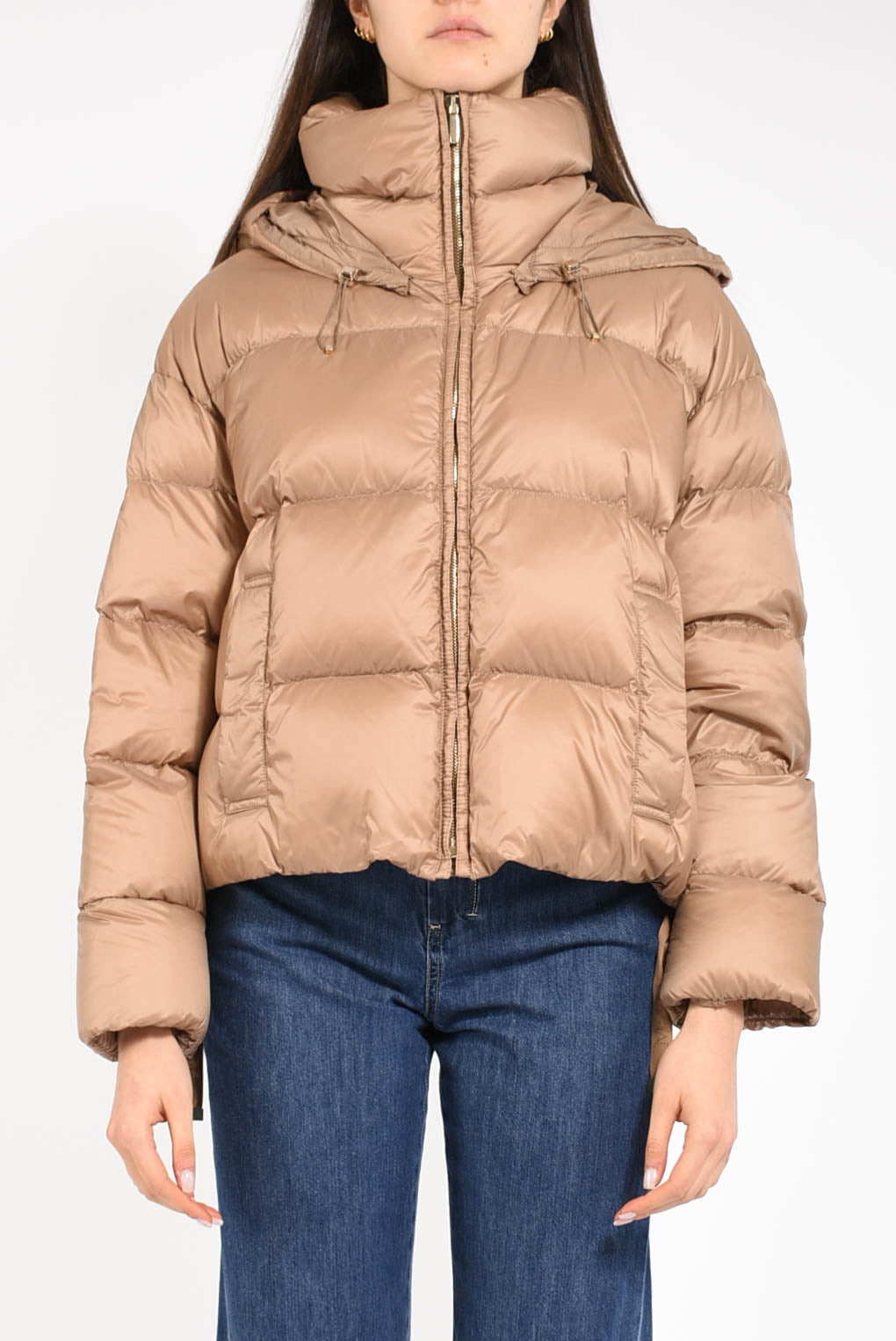 piumino in tela modello trebi