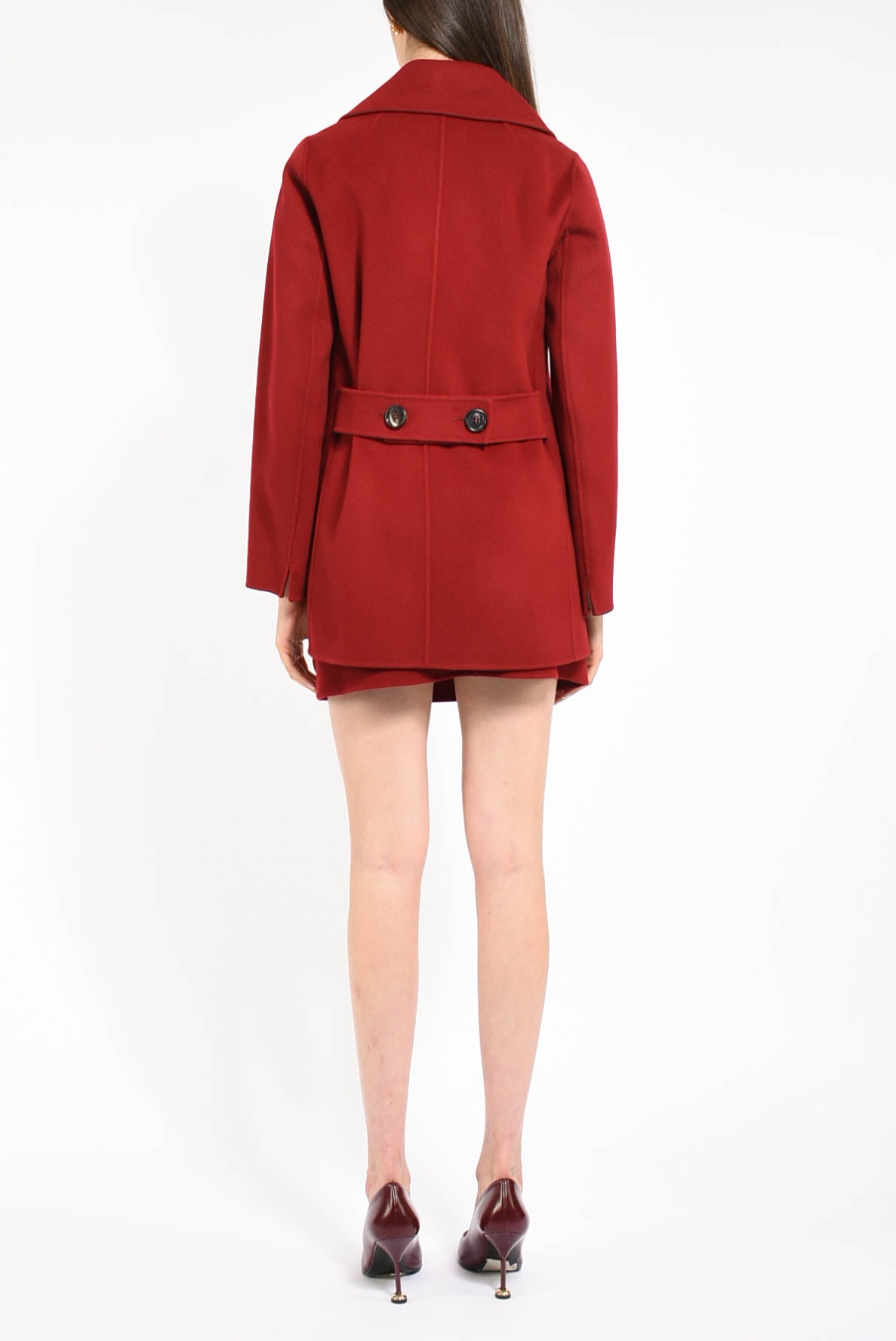 Cappotto corto in lana modello caban