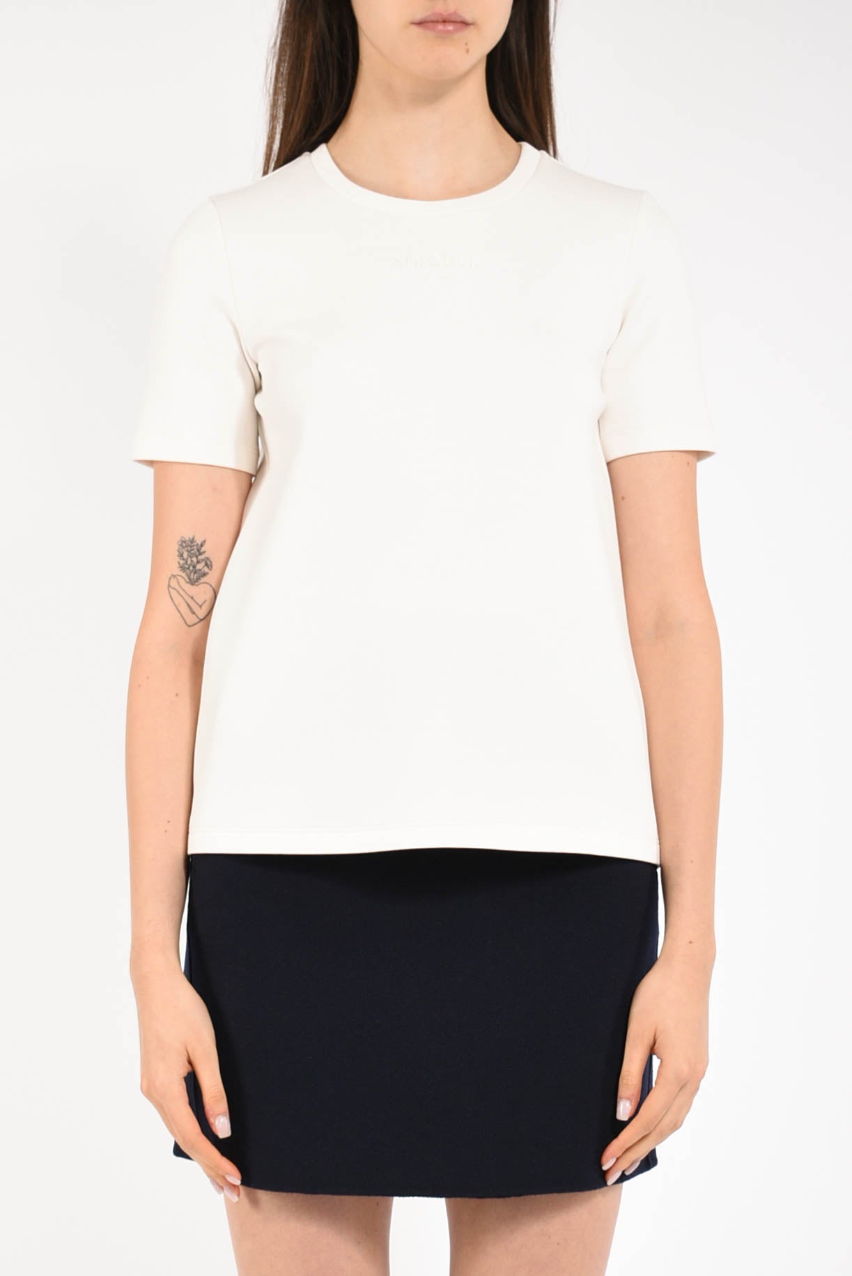 t-shirt in jersey scuba modello tubo