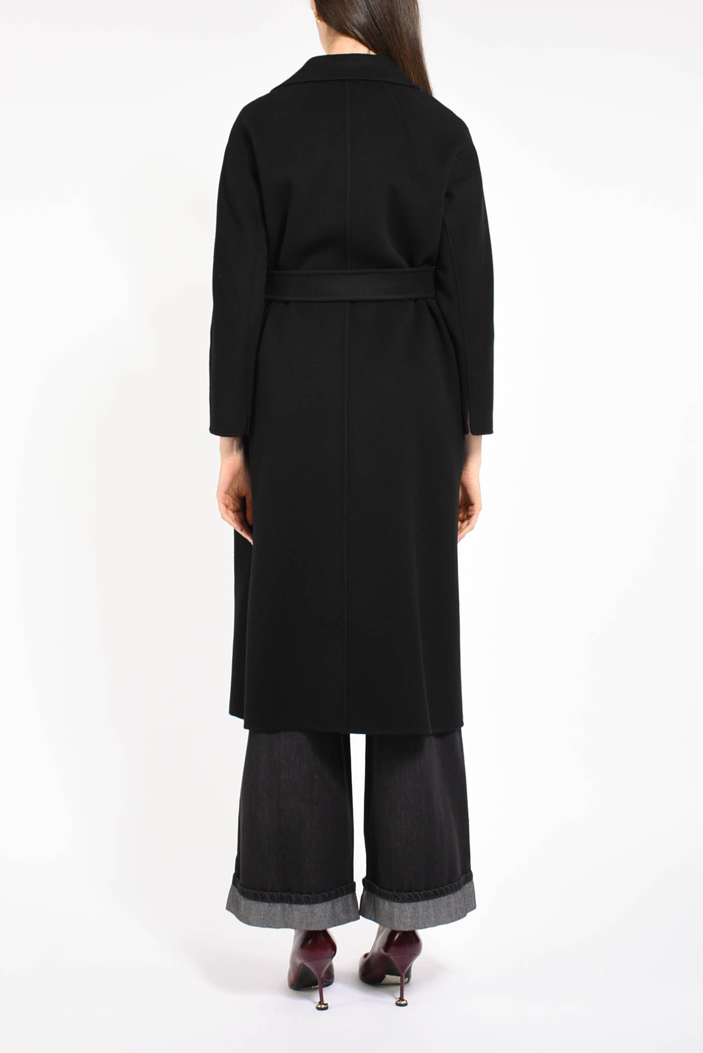 cappotto midi in lana modello esturia