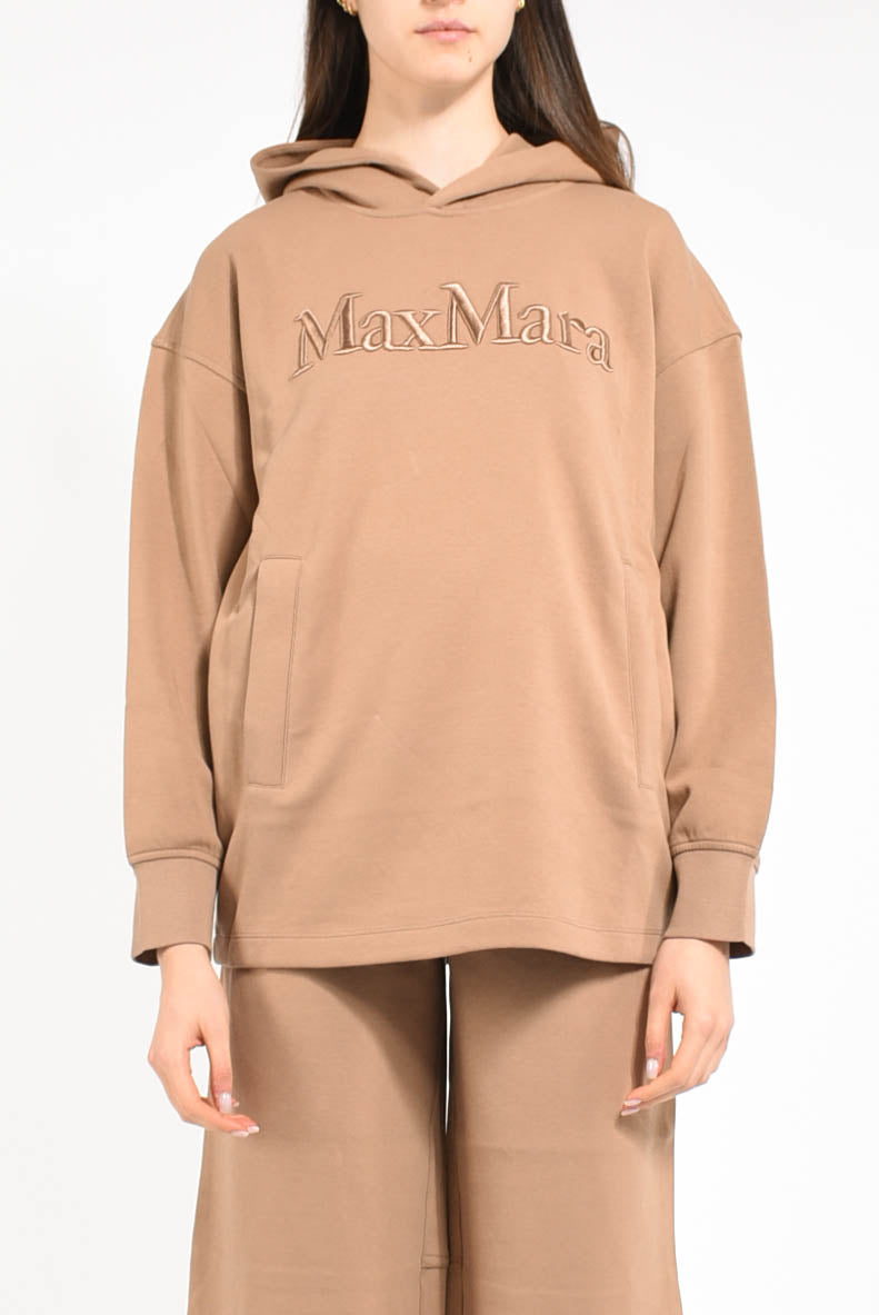 felpa con cappuccio modello visiera