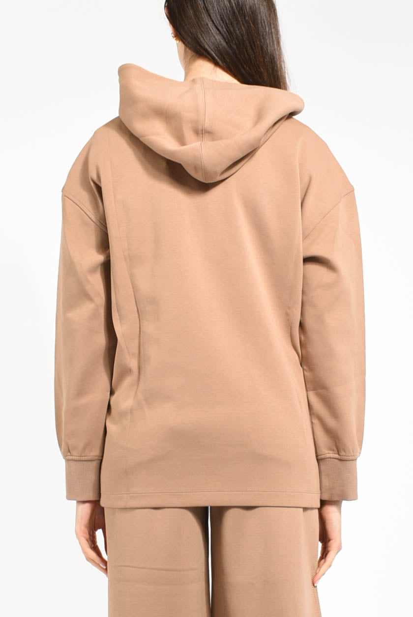 felpa con cappuccio modello visiera