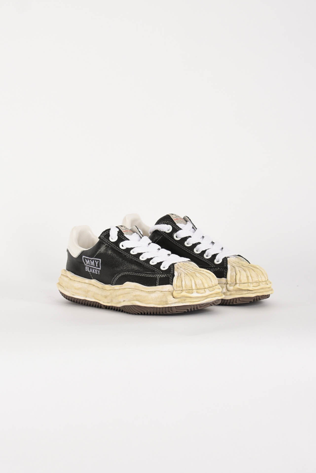 Sneakers blakey in pelle metalizzata