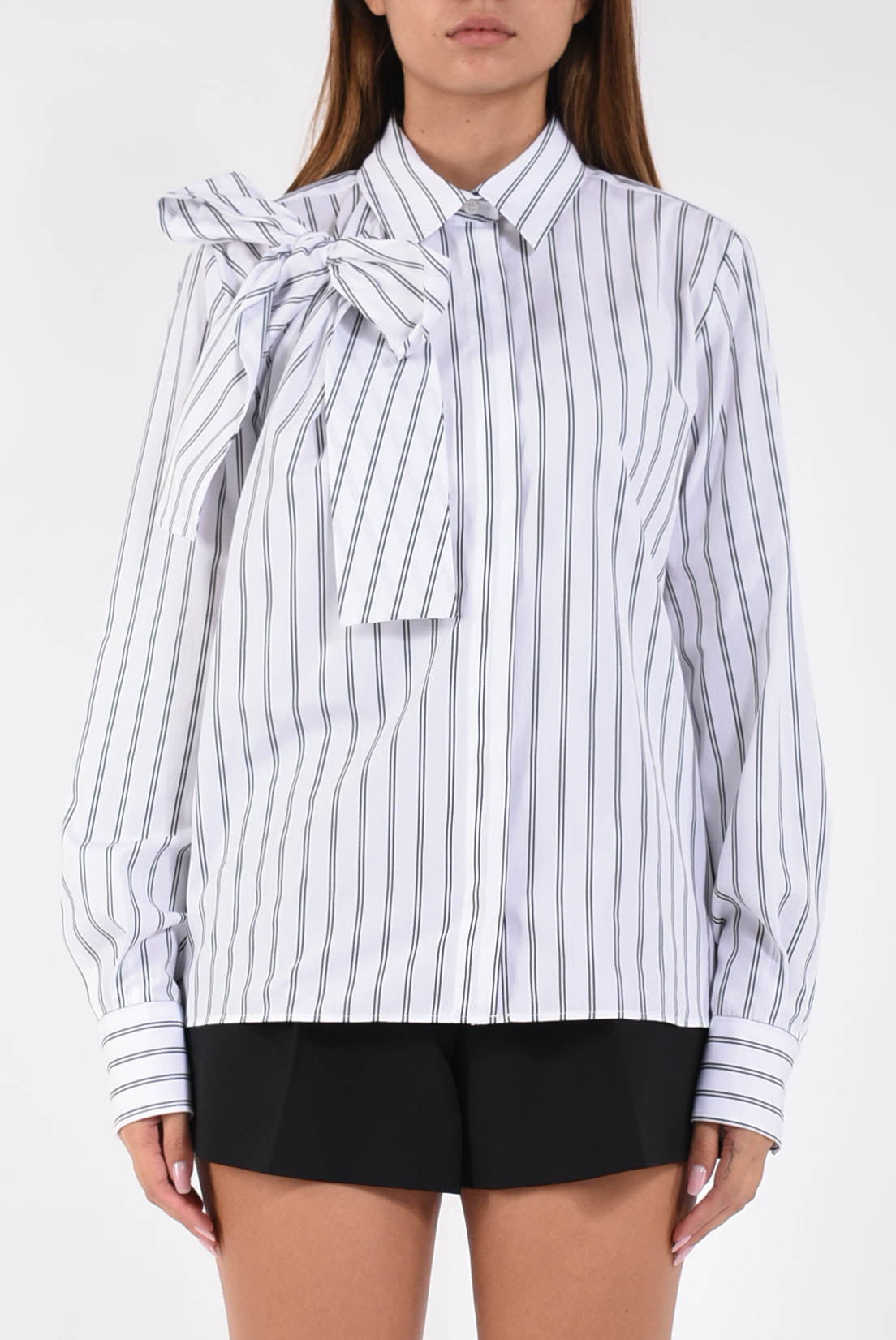 camicia in cotone a righe