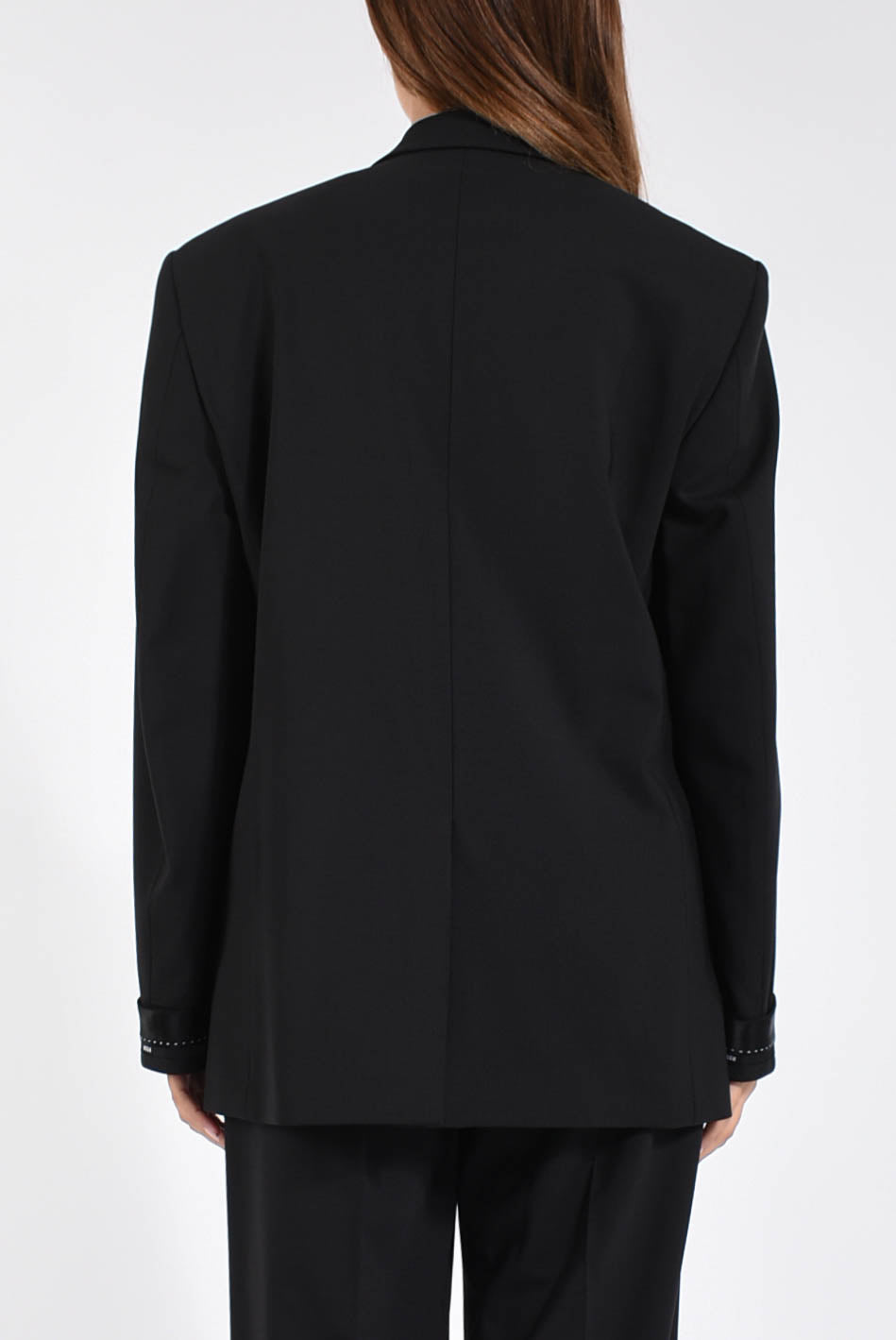 Giacca in fresco lana con nastro MSGM