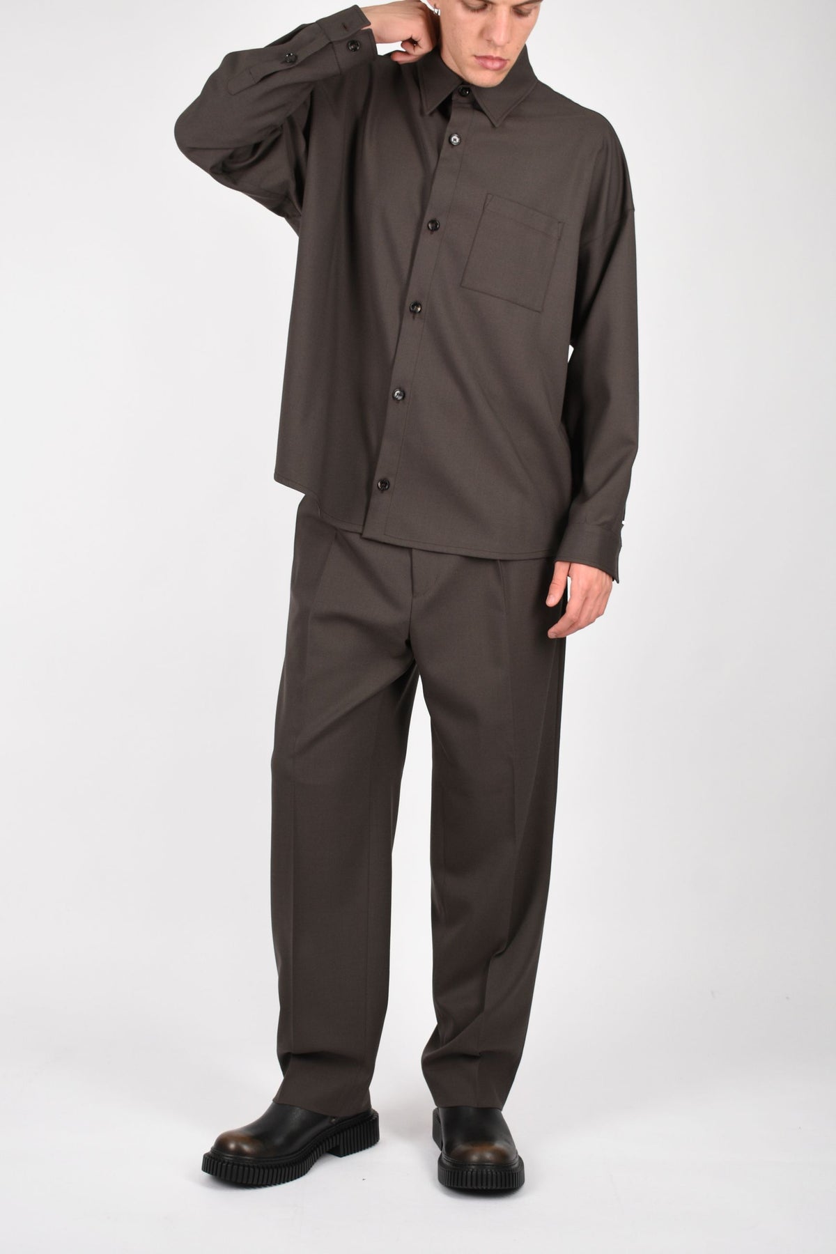 Camicia haler in fresco lana BA-HALER17-WBS