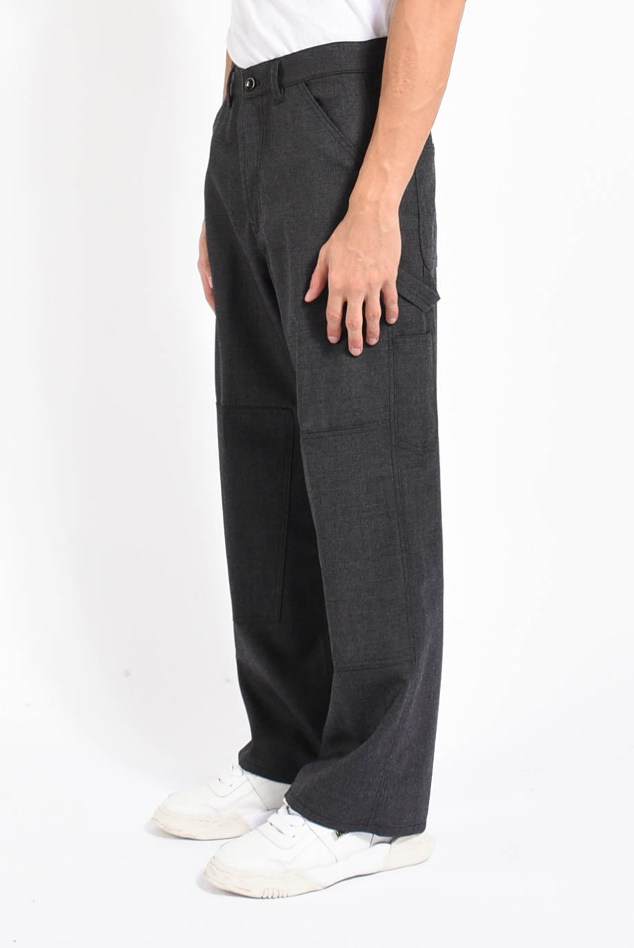 Pantaloni carpenter in lana