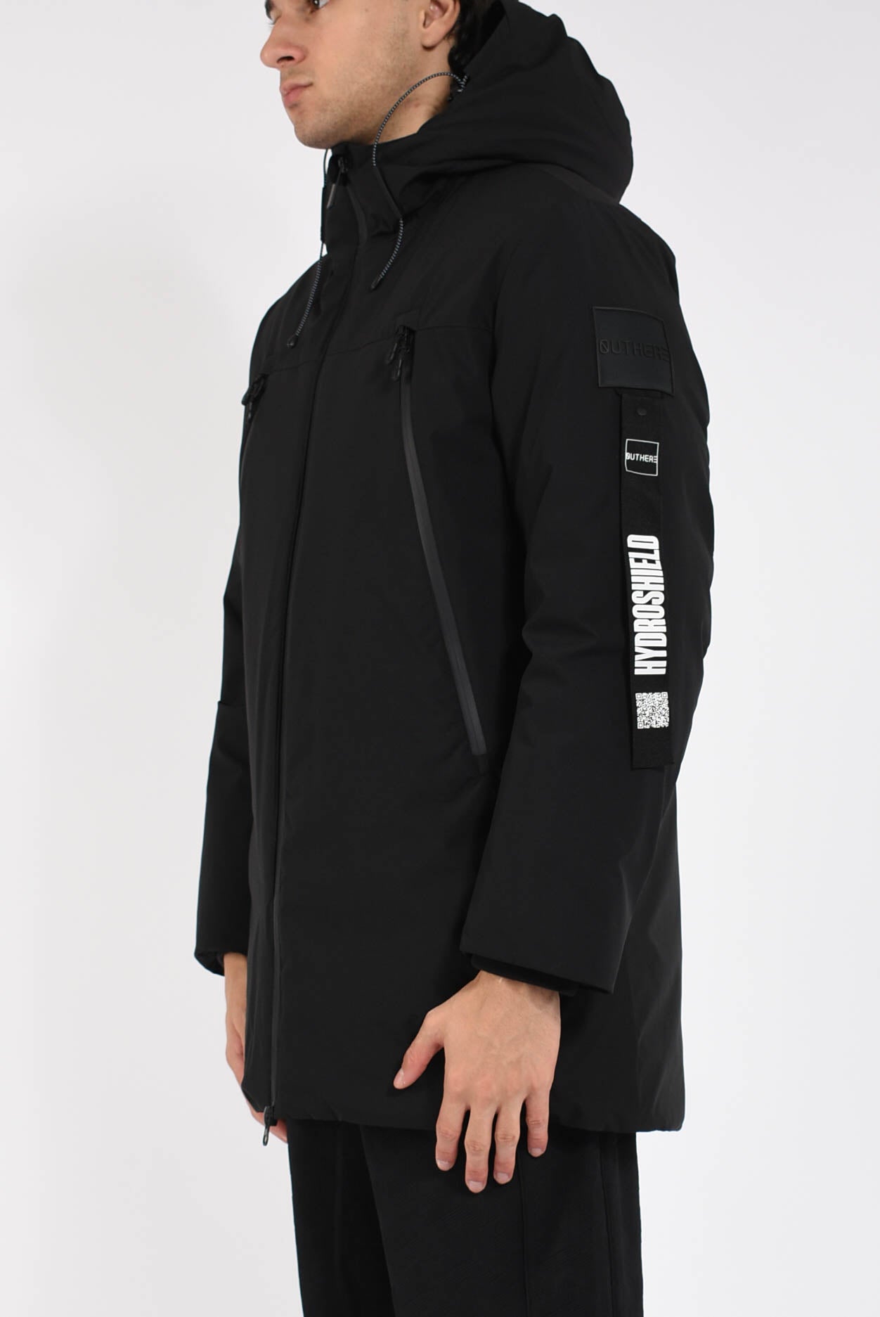 Piumino lungo in nylon