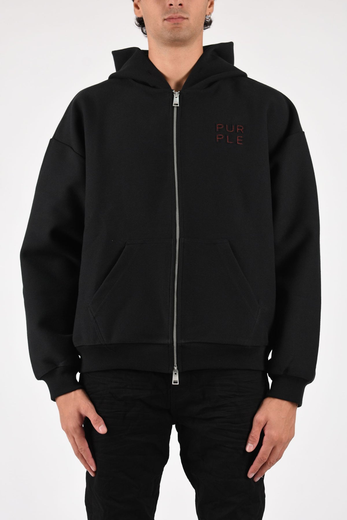 Felpa con cappuccio Split Zip Up