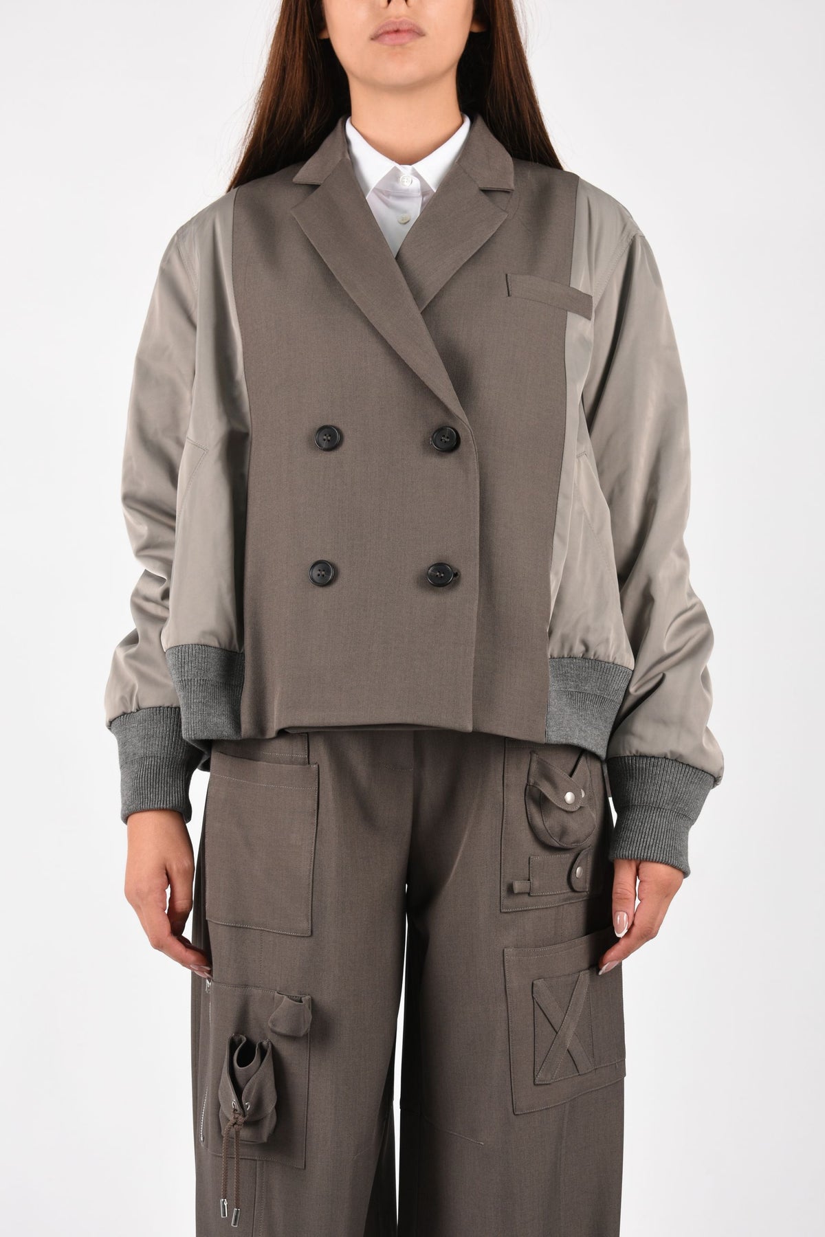 GIACCA BOMBER COMBINATA M6FAH1