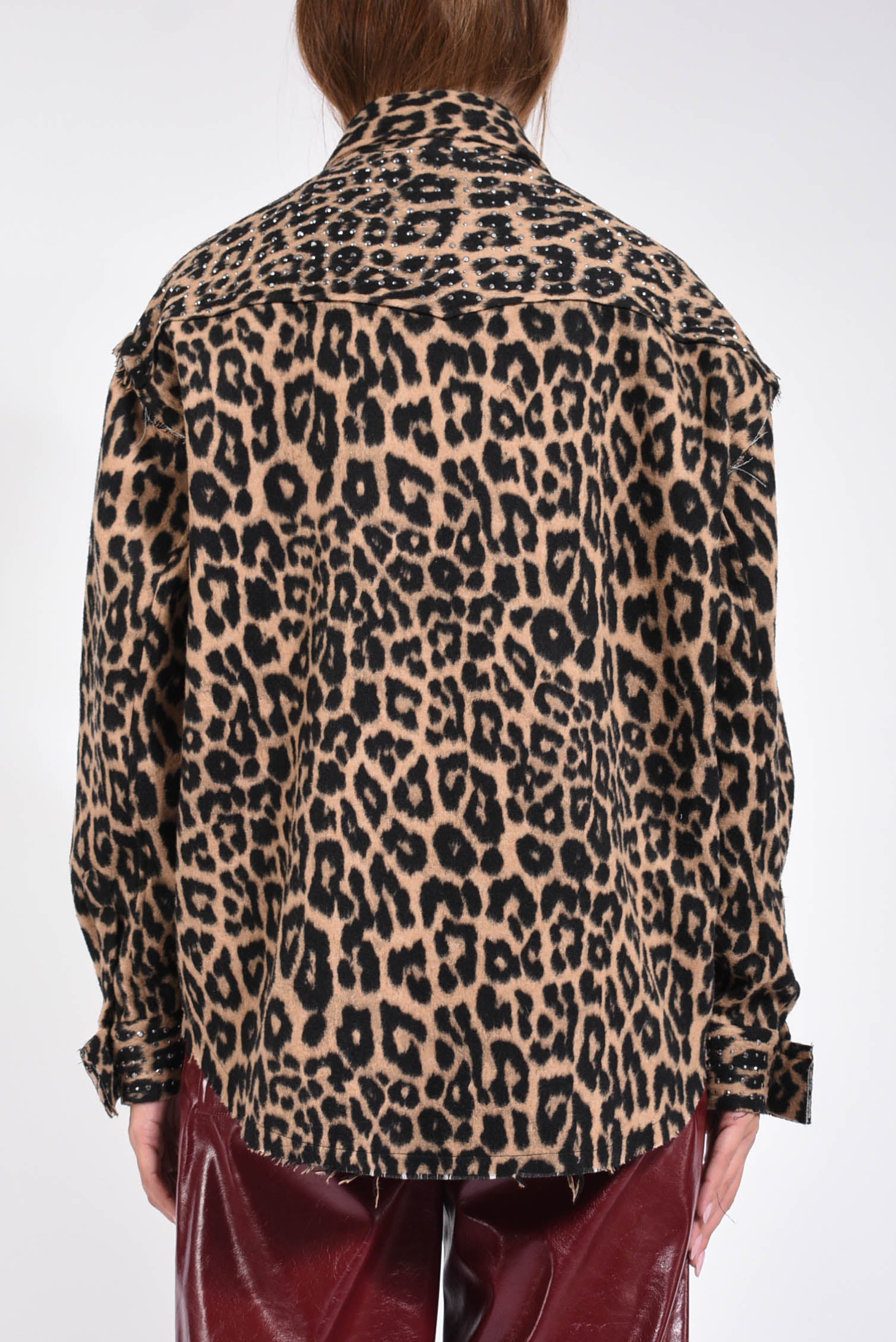 overshirt Animalier Con Borchie