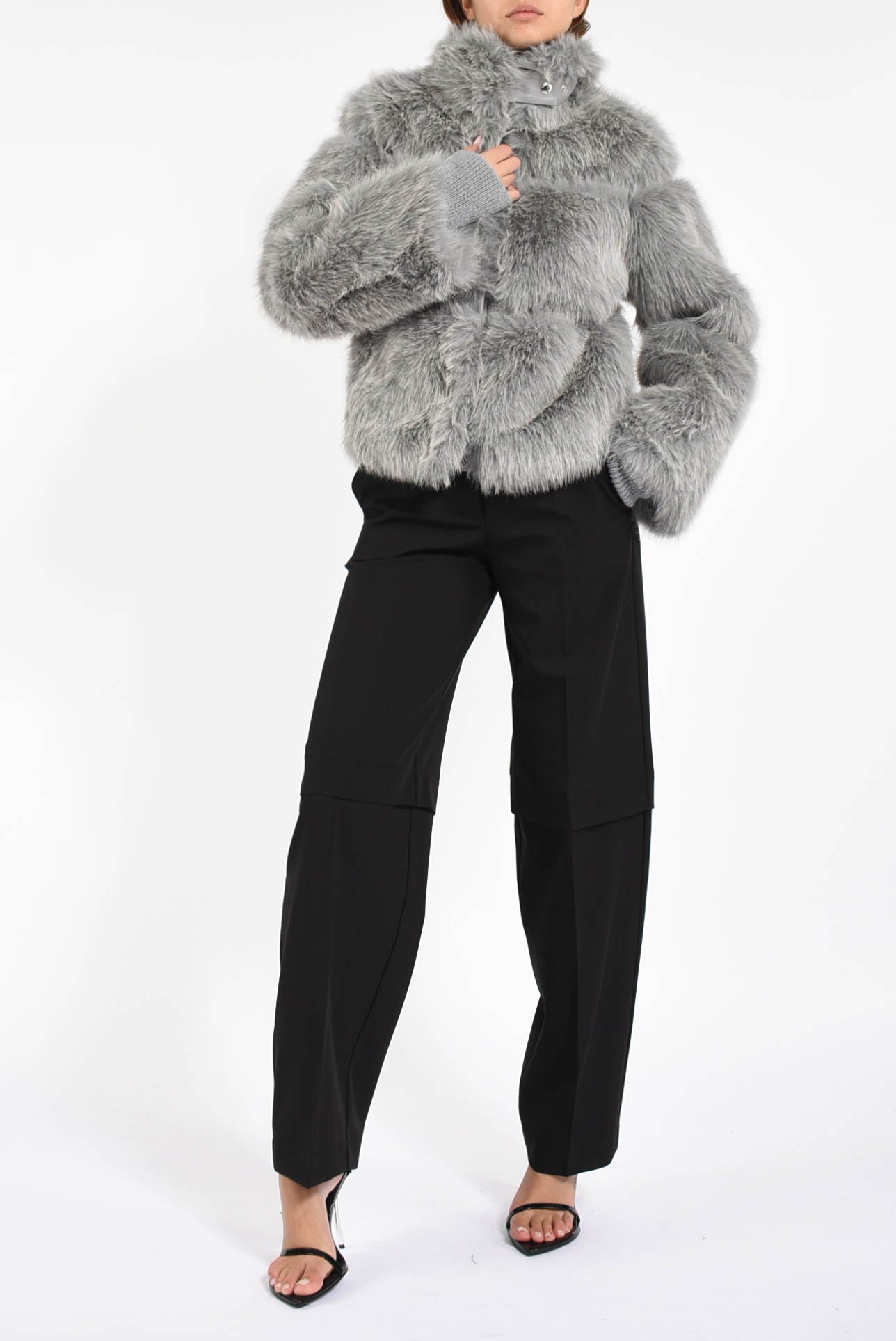 Giubbino corto in ecofur