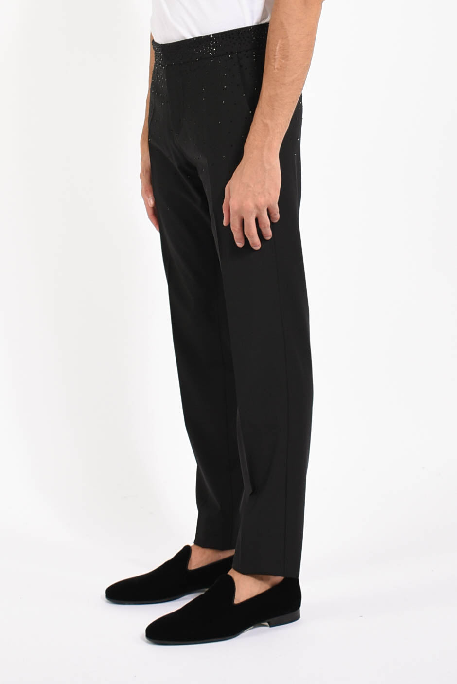 Pantaloni in lana strech