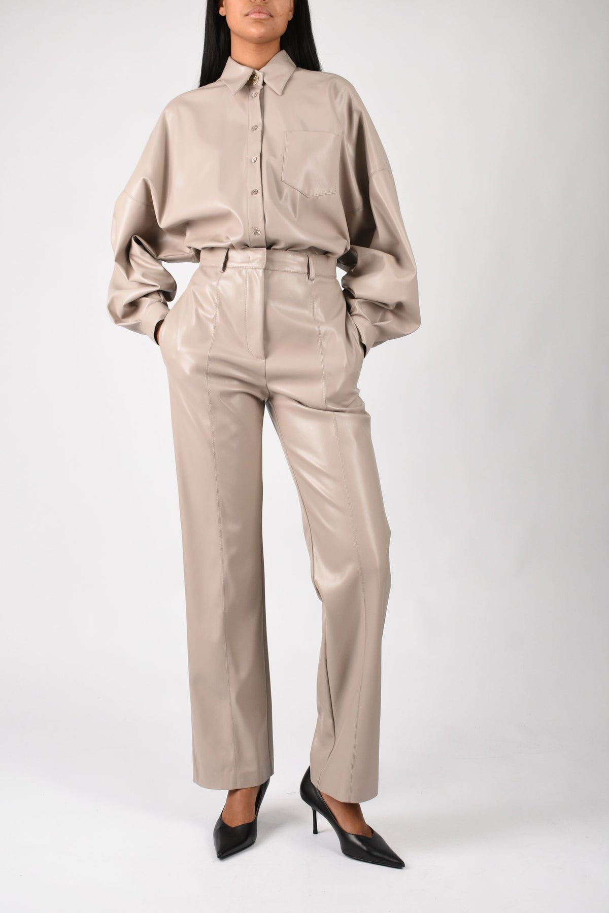 Camicia in vegan leather A26CPCA00301
