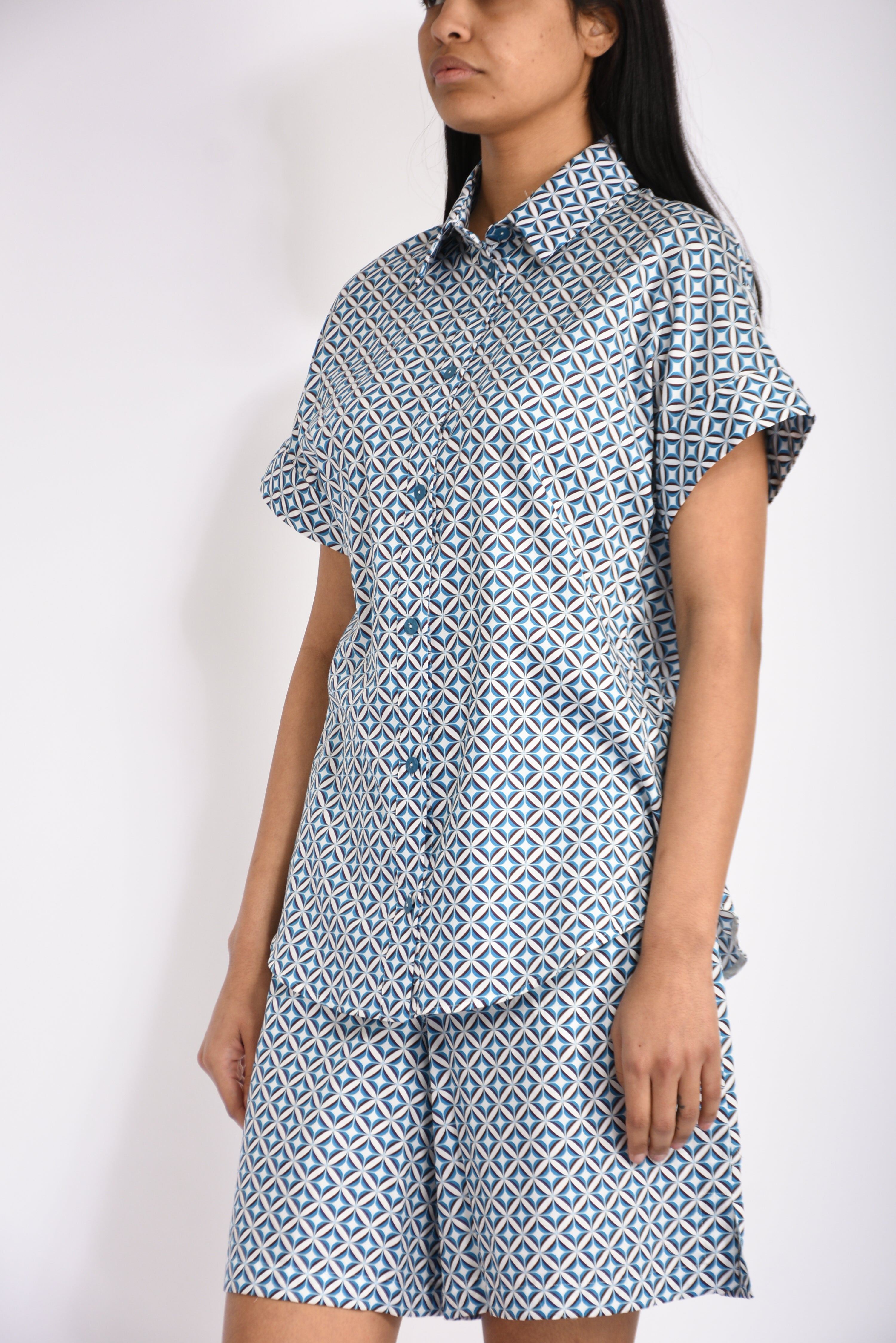 camicia in cotone crea