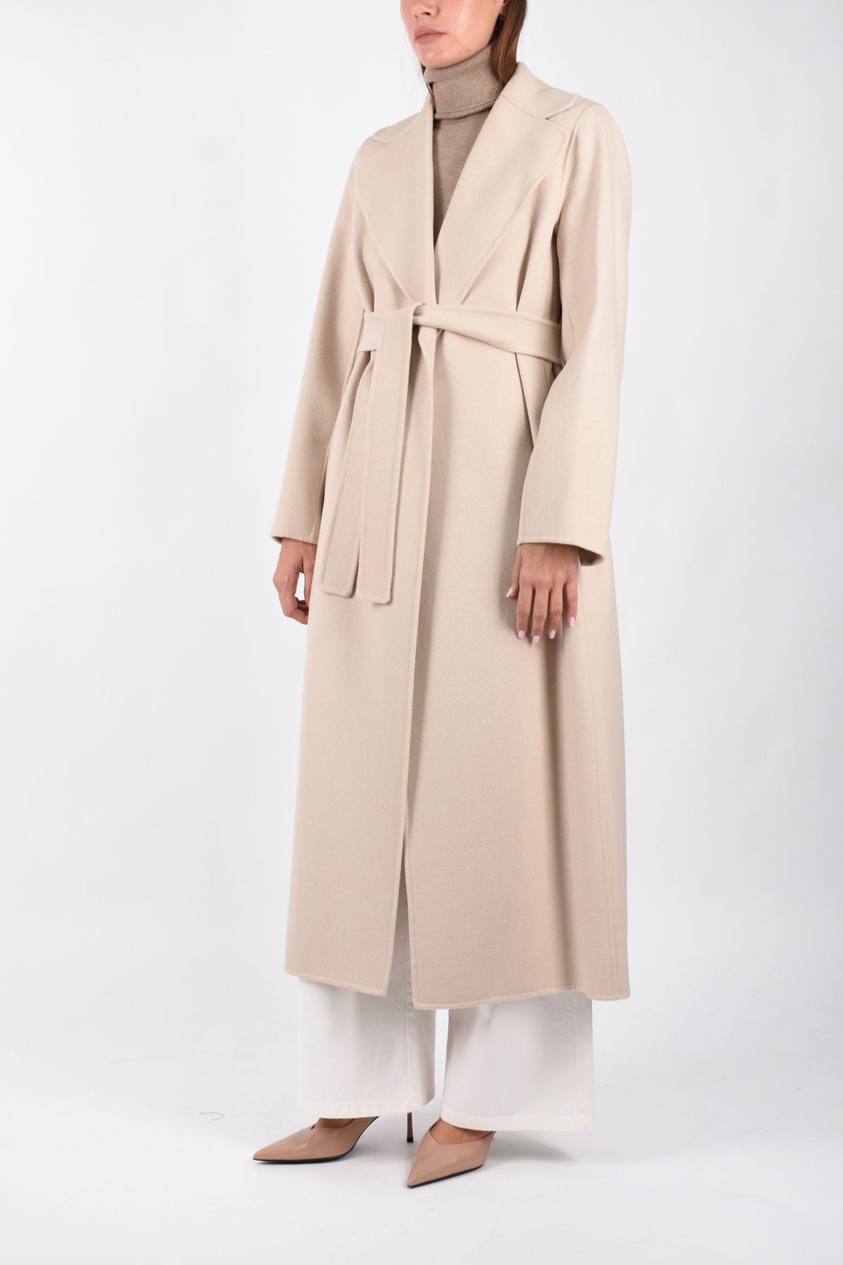 Cappotto a vestaglia in drap di lana POLDO 2629016073600