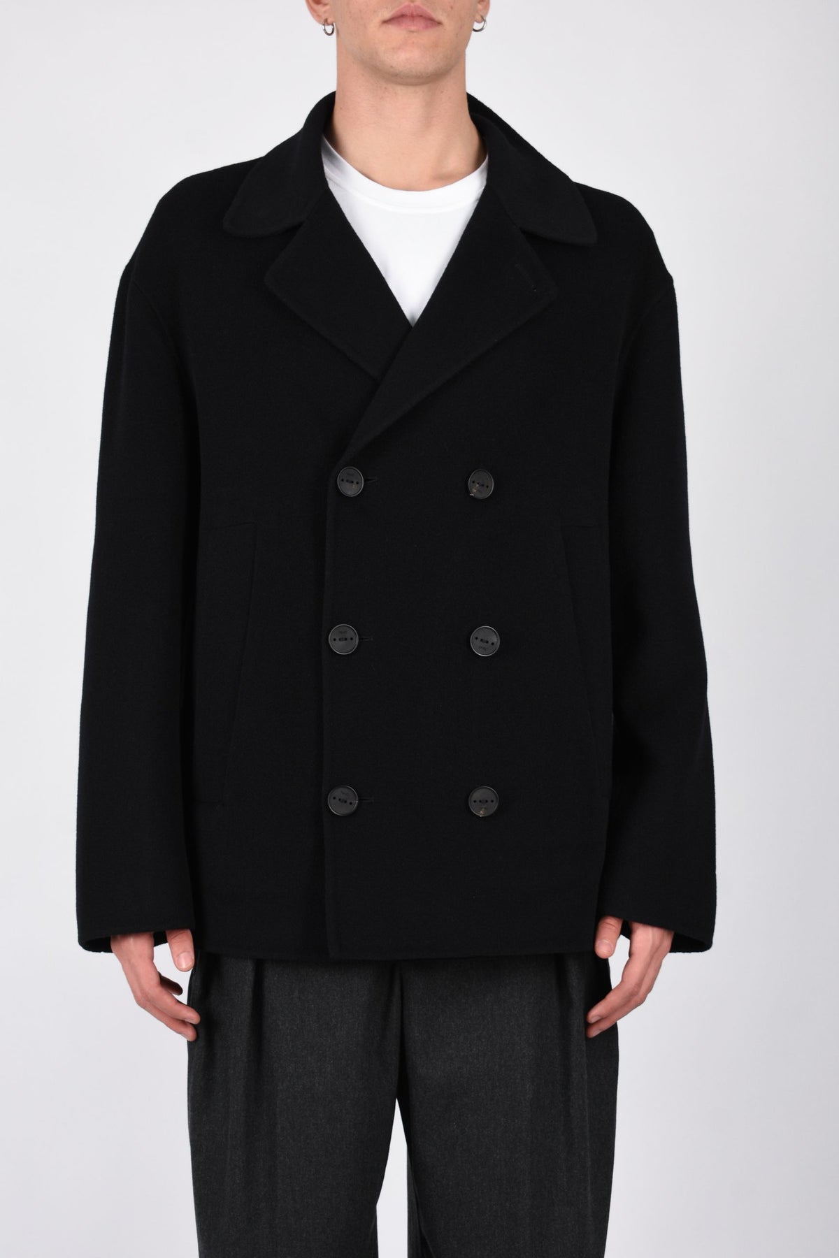 Cappotto doppiopetto in lana di pecora ORNODM700