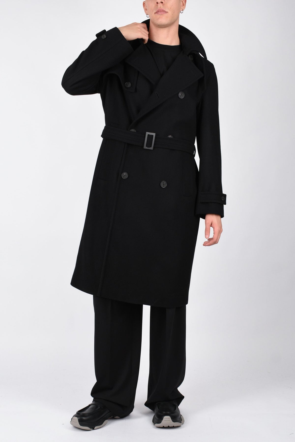 Cappotto doppiopetto in lana di pecora MELENDUGNOM745