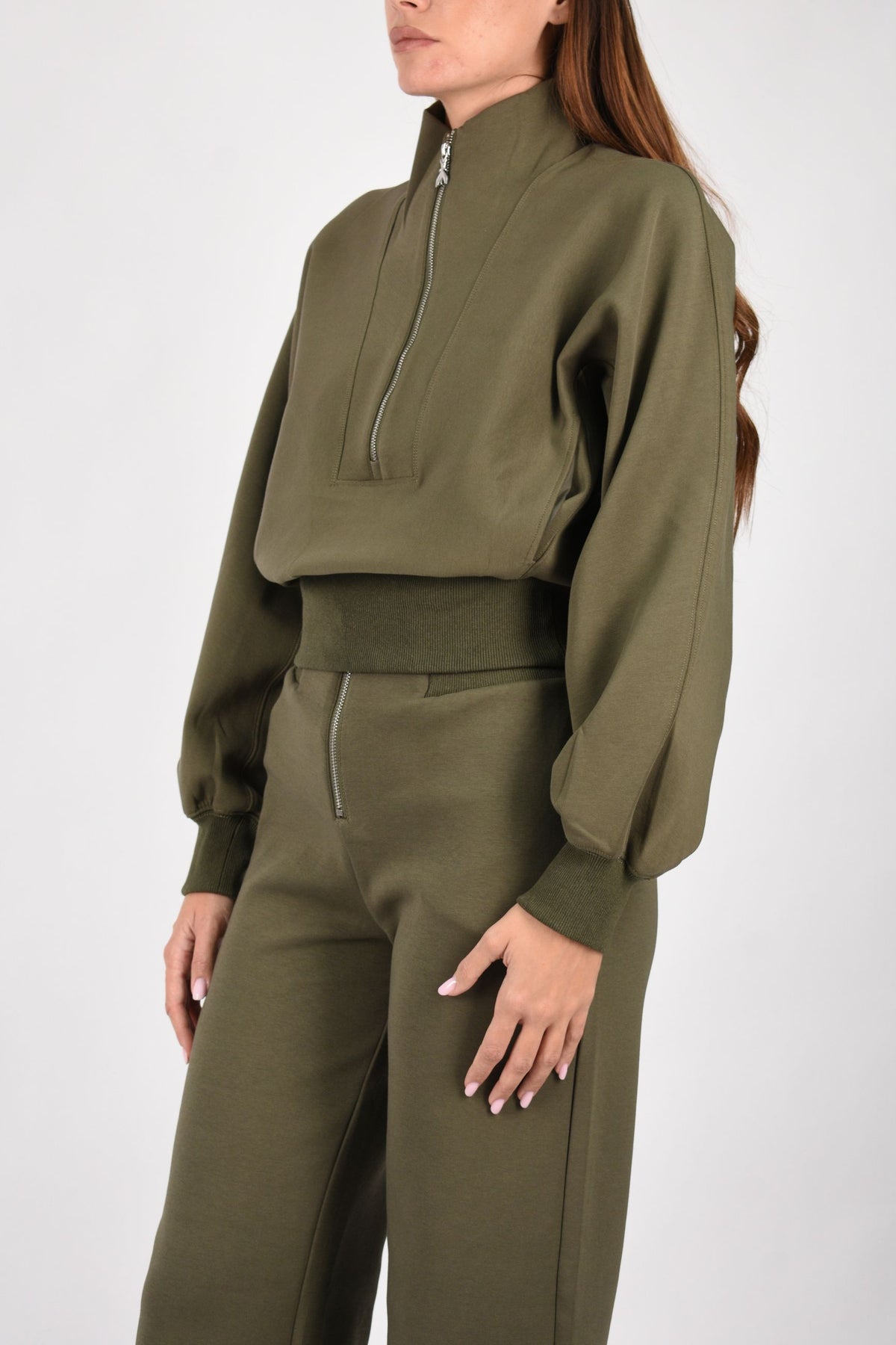 Felpa in scuba con zip 8M0120J0044