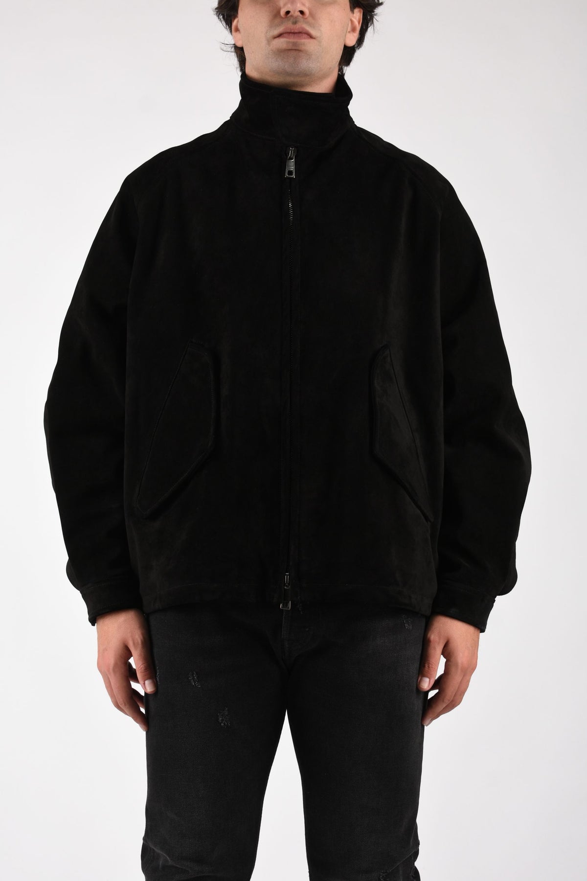 Bomber over collo alto in vitellino GU27F26001BCSD