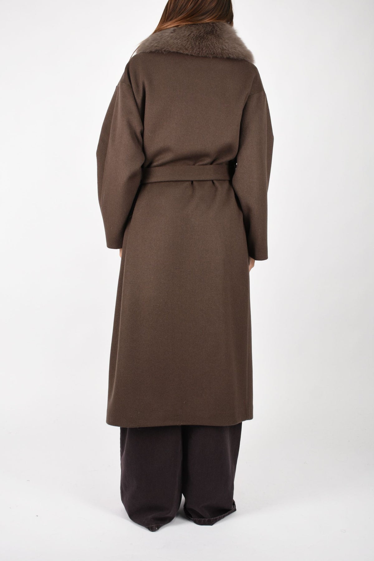 CAPPOTTO IN LANA E VOLPE CD1245