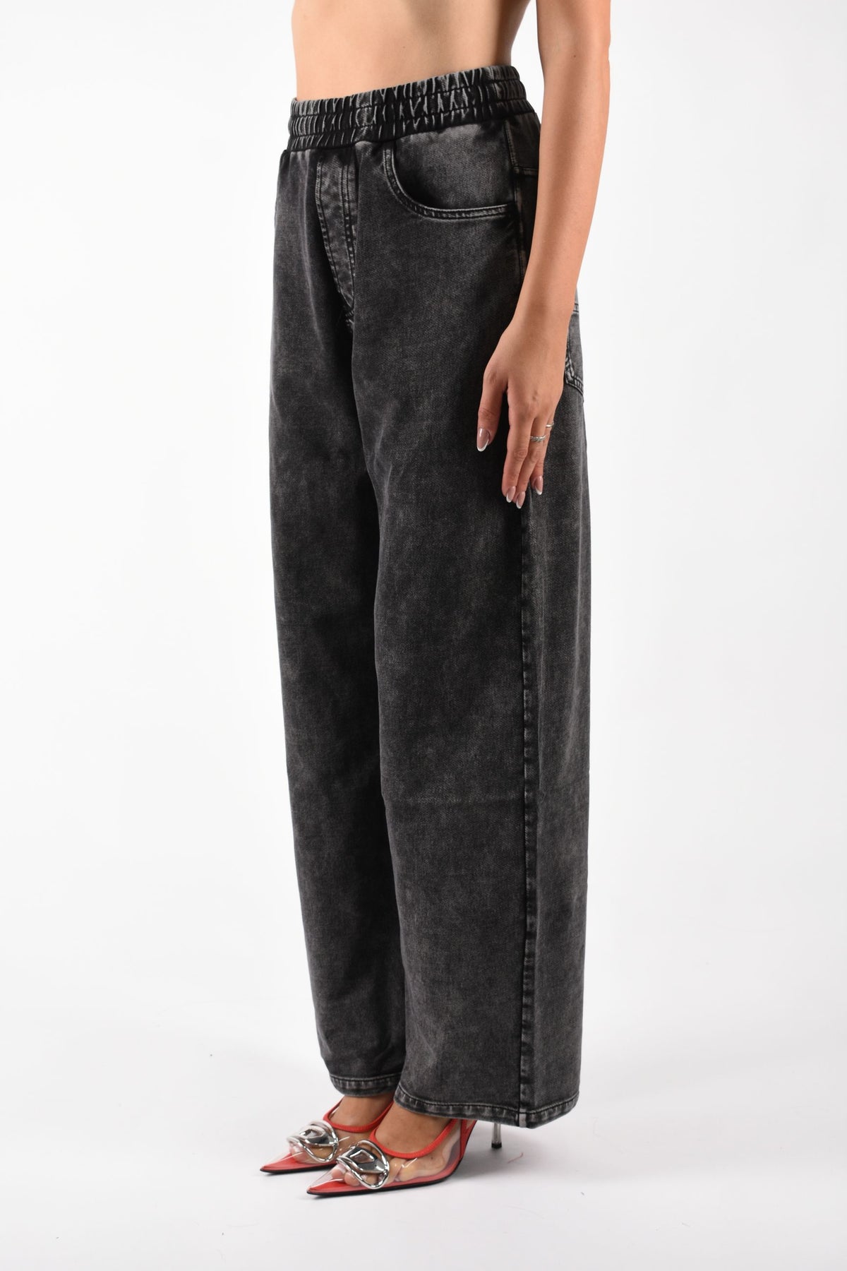 Pantaloni da tuta effetto denim P-STUKY A240690EFBJ