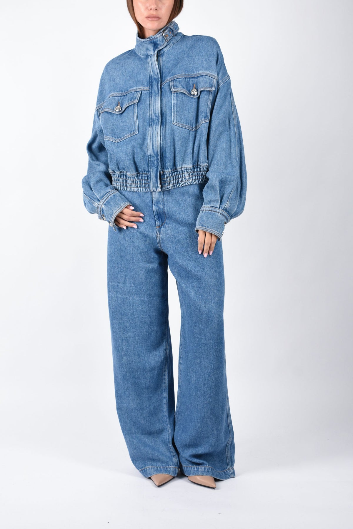jeans in Denim oversize in tencel PIOPPO 2622186055