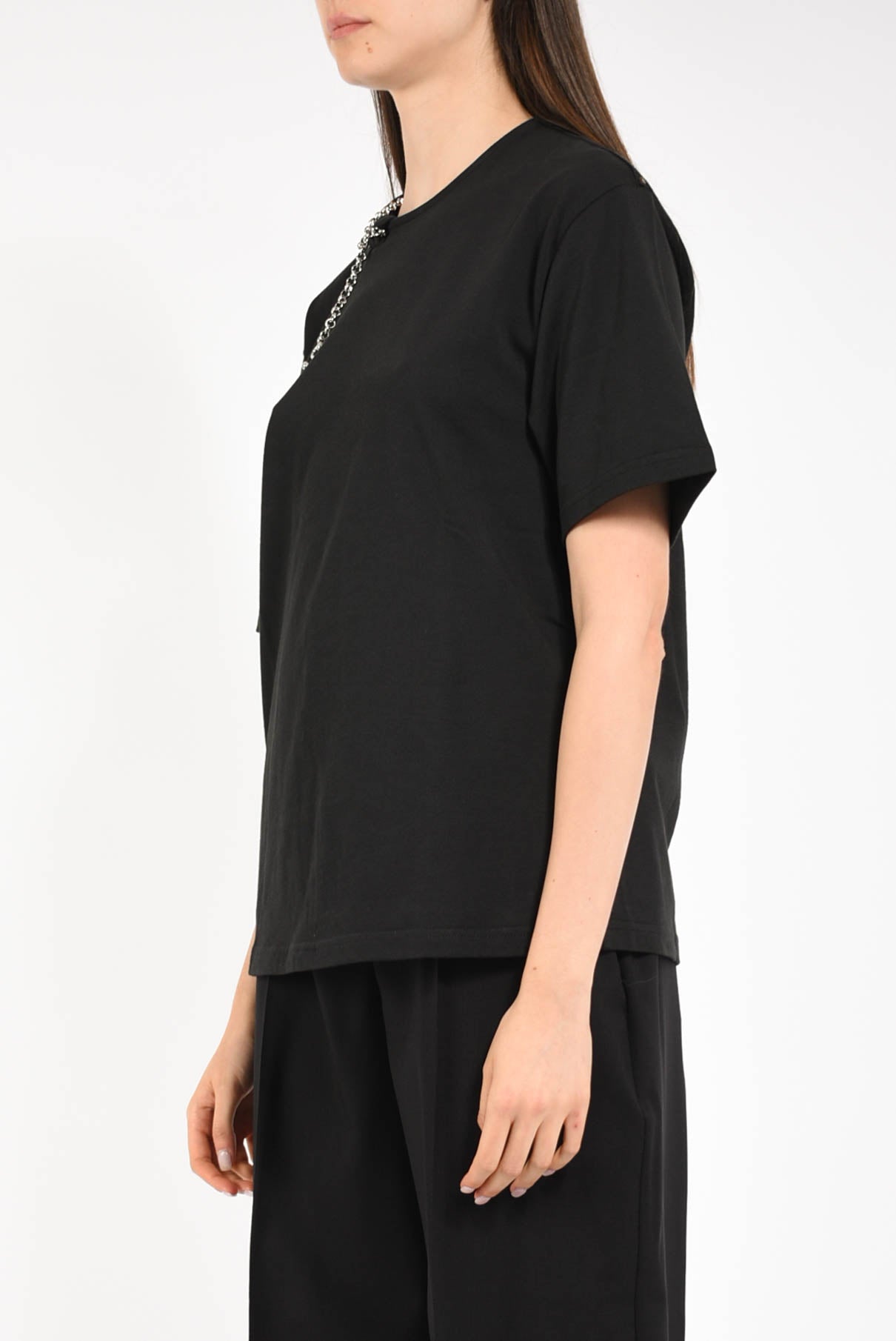 t-shirt in cotone modello oblato