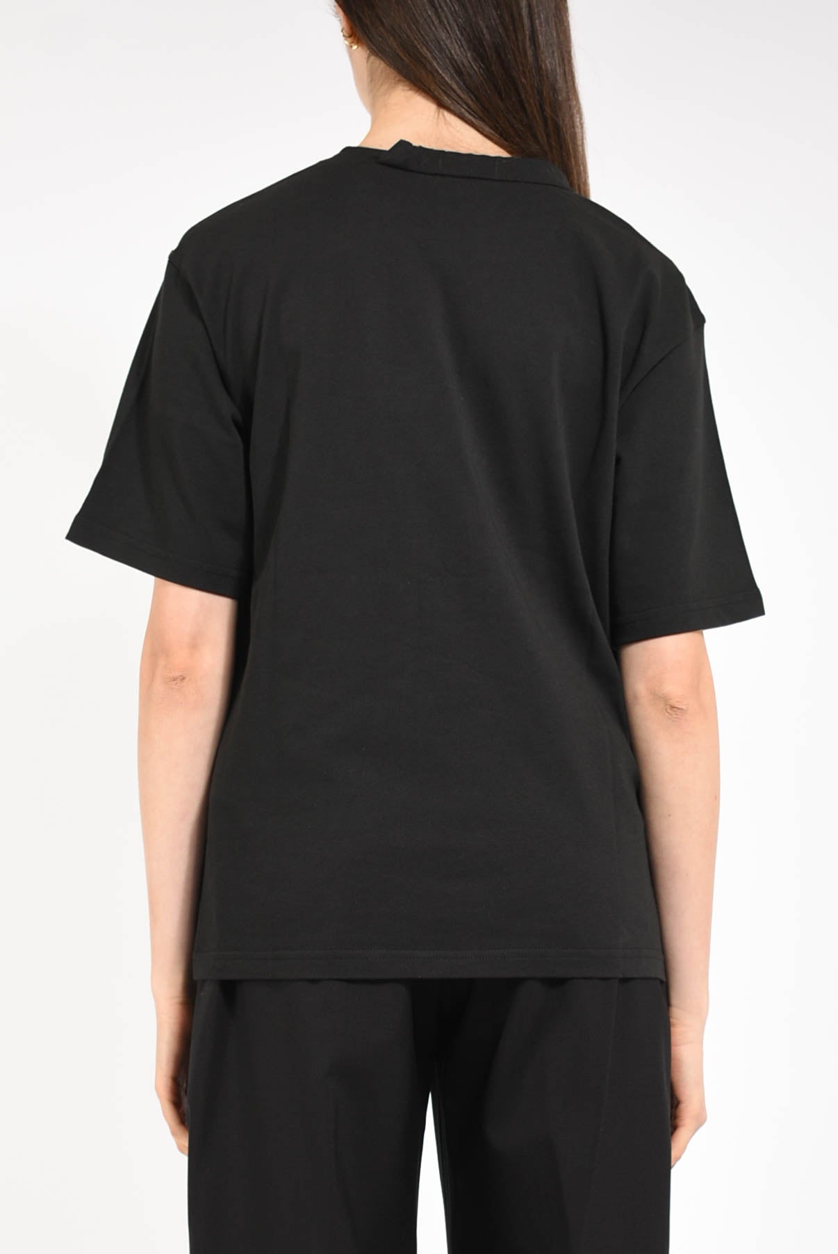 t-shirt in cotone modello oblato