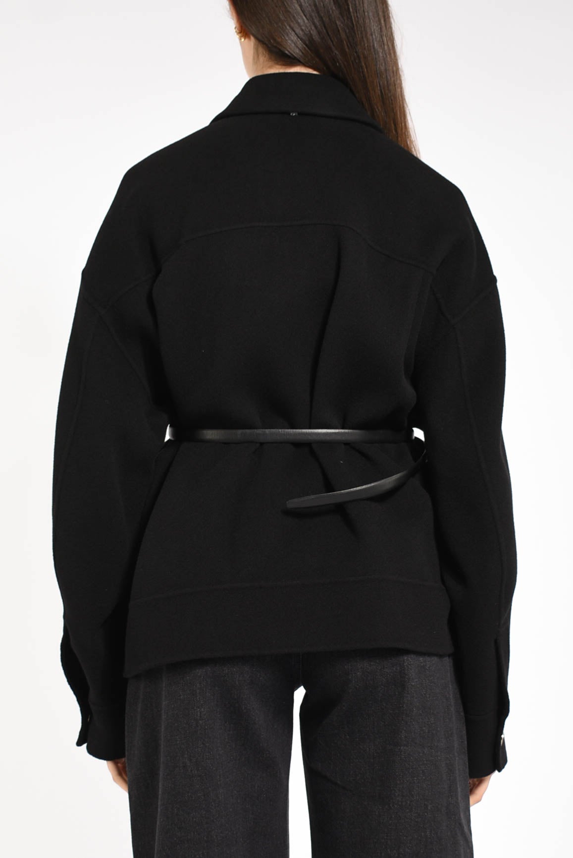 Caban in double di lana modello cantore