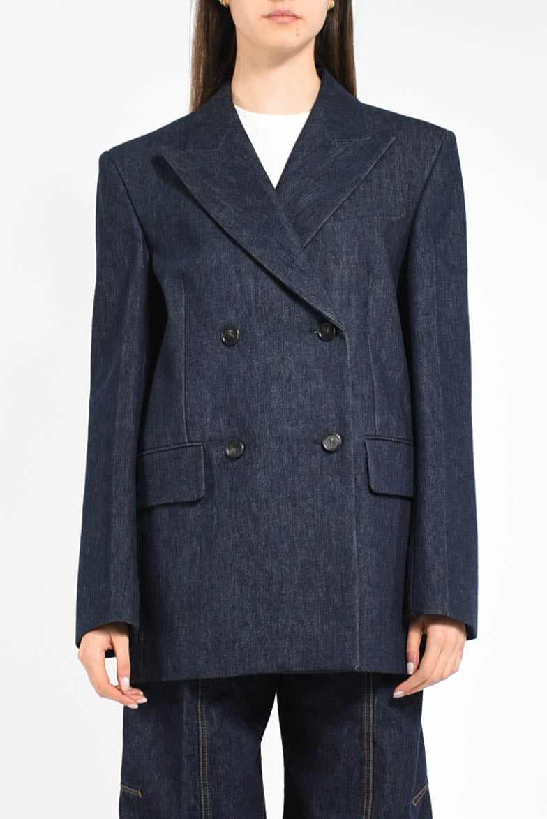 giacca ampia in denim modello ancella1234