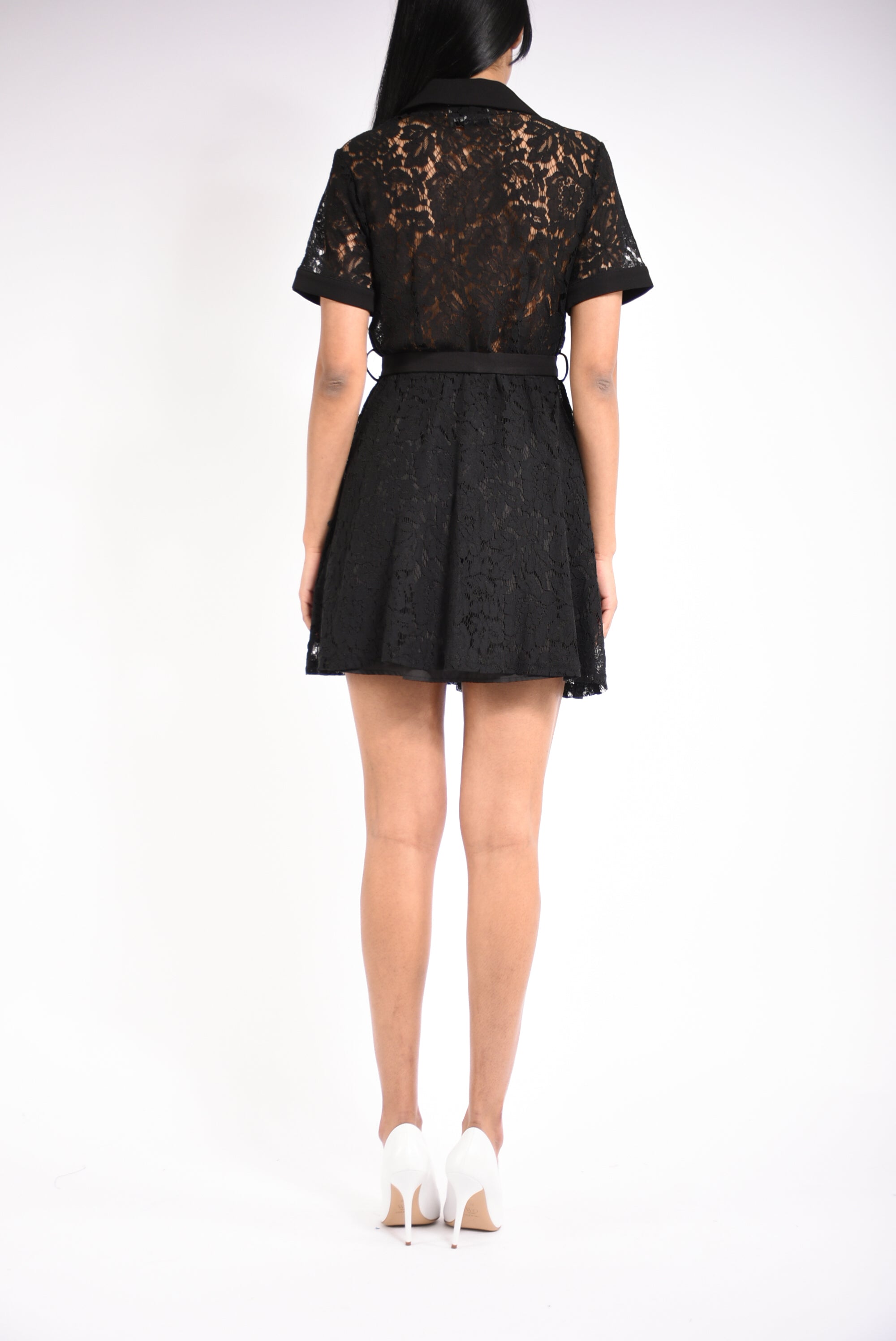 abito mini in pizzo