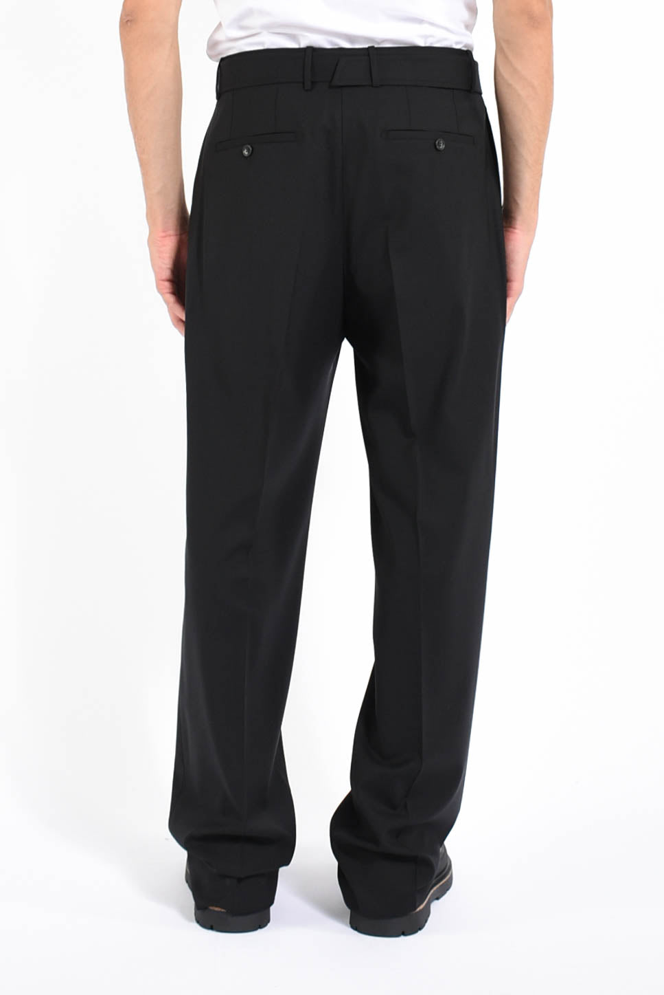 pantaloni in lana vergine