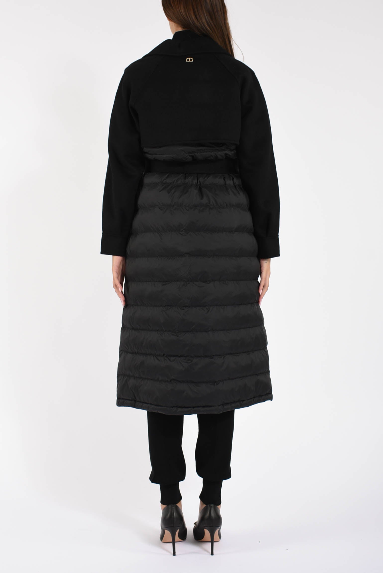 cappotto imbottito con cintura