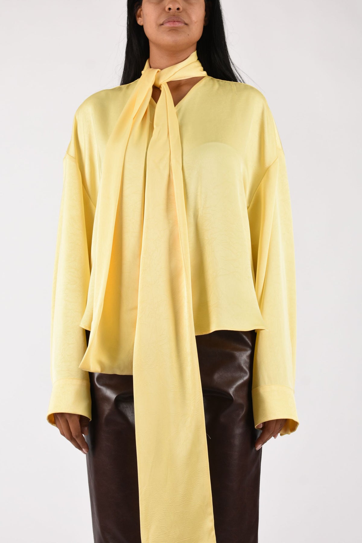 Camicia in creponne con Sciarpa 4141MDE12B267608