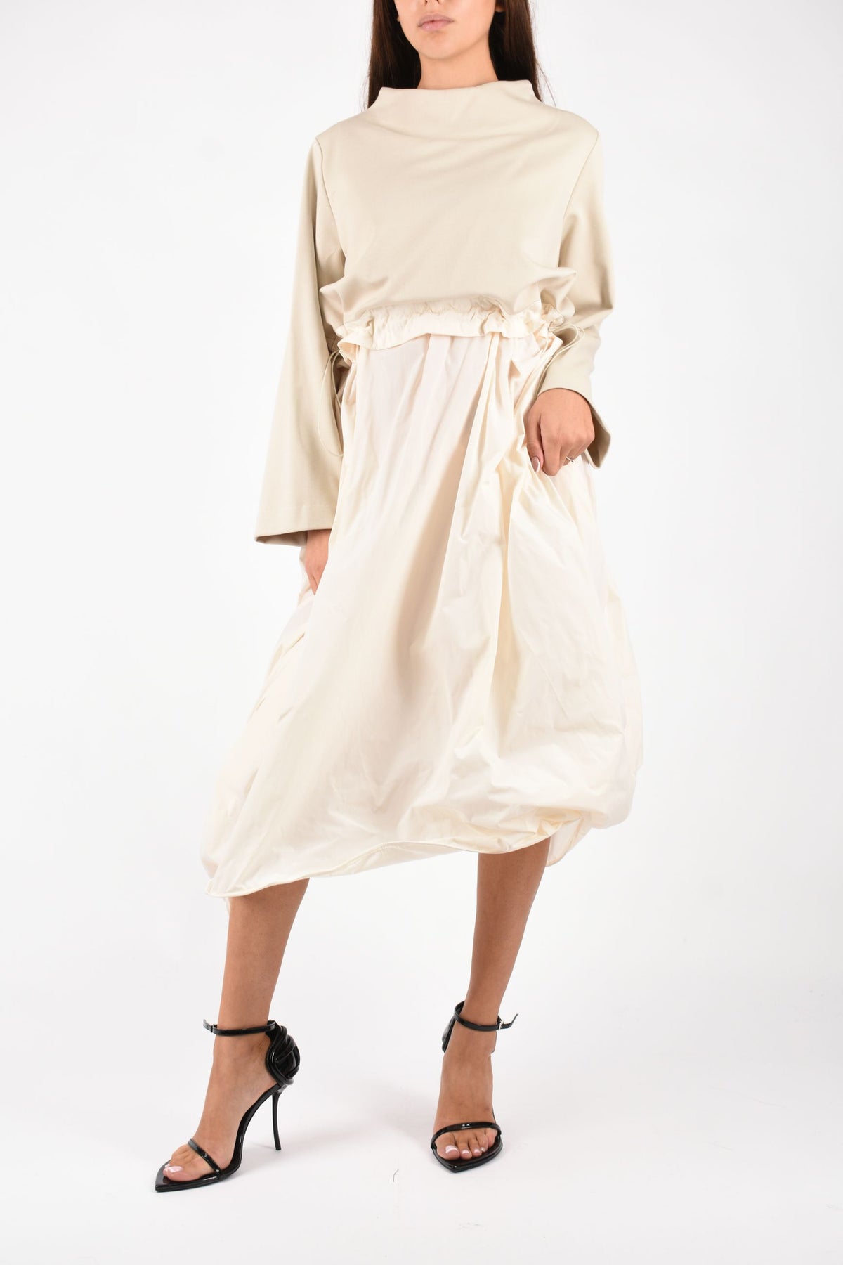 ABITO LUNGO IN TAFFETA M6FB06
