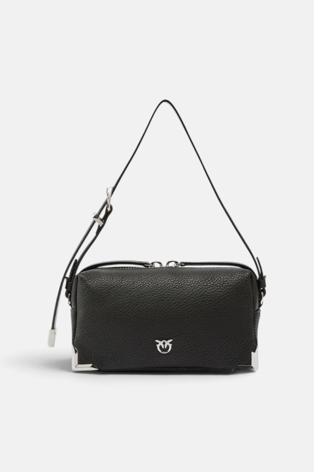 Borsa bauletto a tracolla mini in pelle fiore 106967A3CX