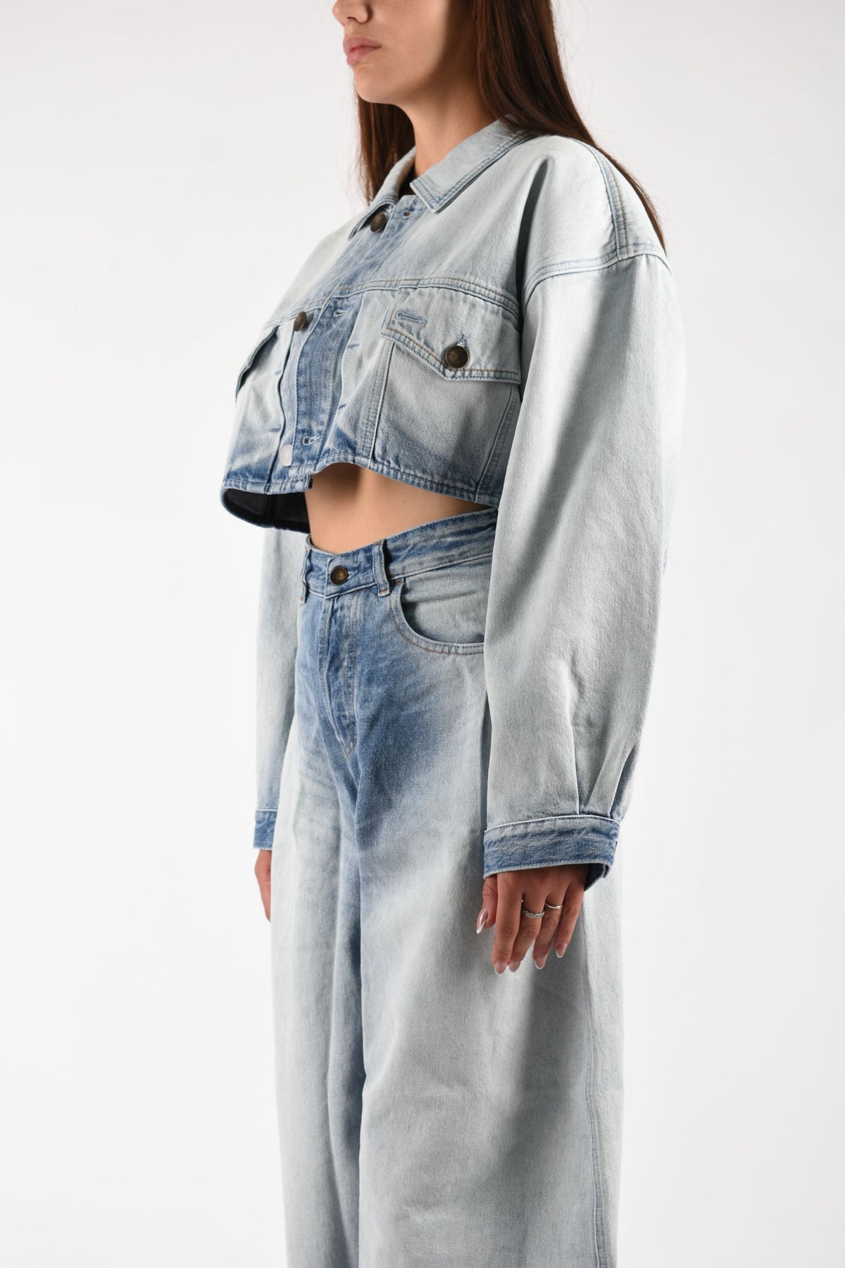 Giacca trucker oversize corta DE MALLEY A23128007EE