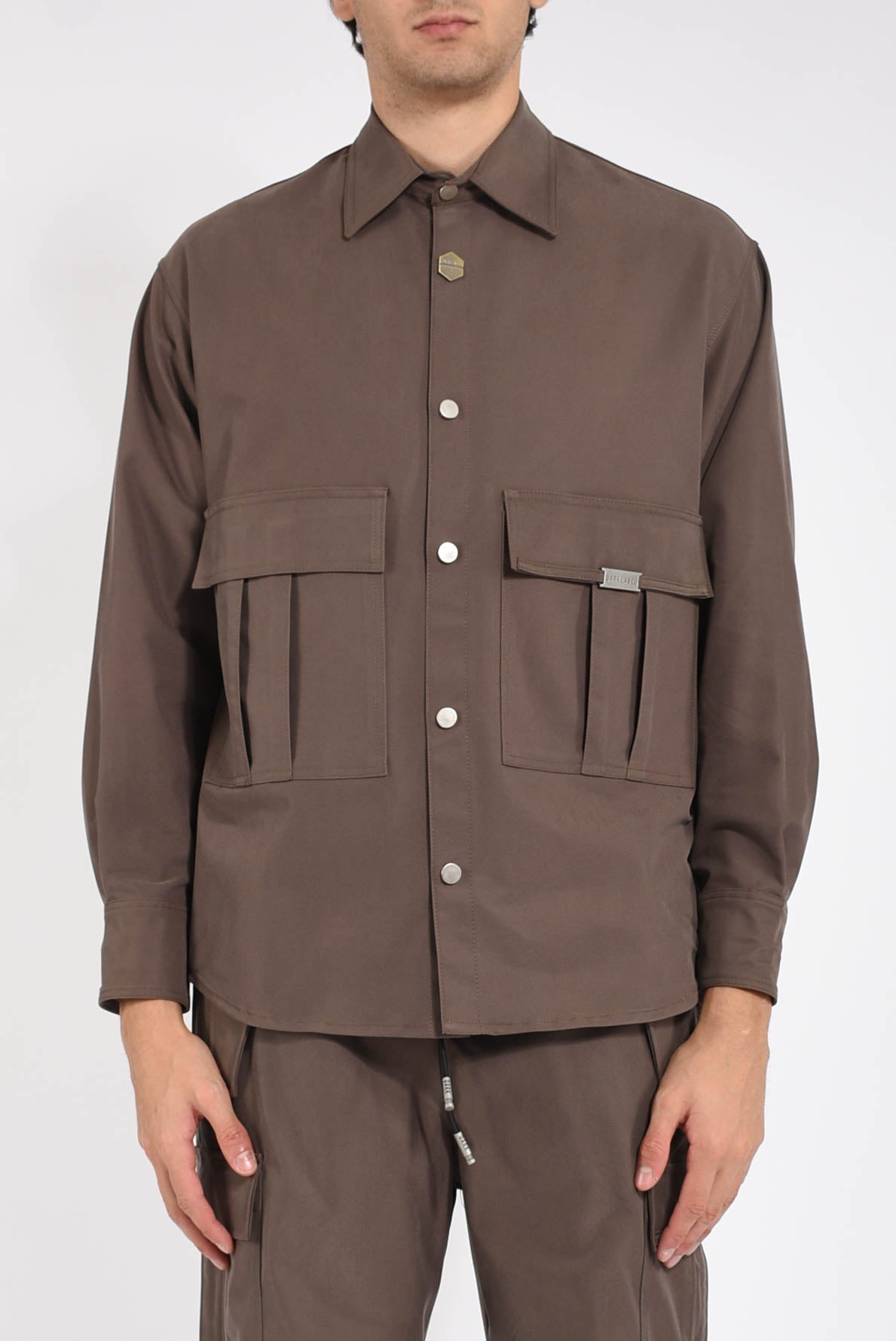 Overshirt in viscosa
