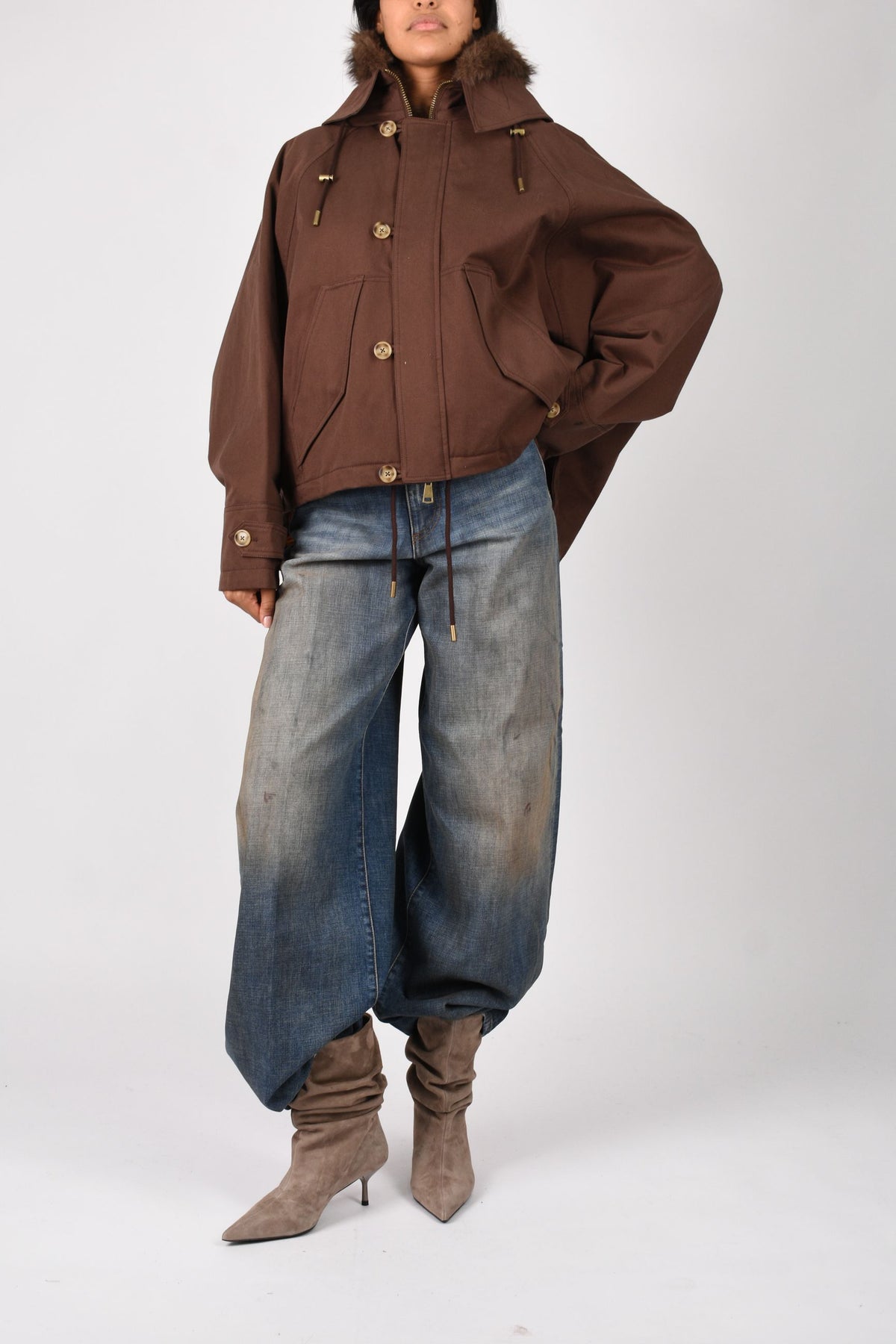 PARKA CORTO IN NYLON SG517