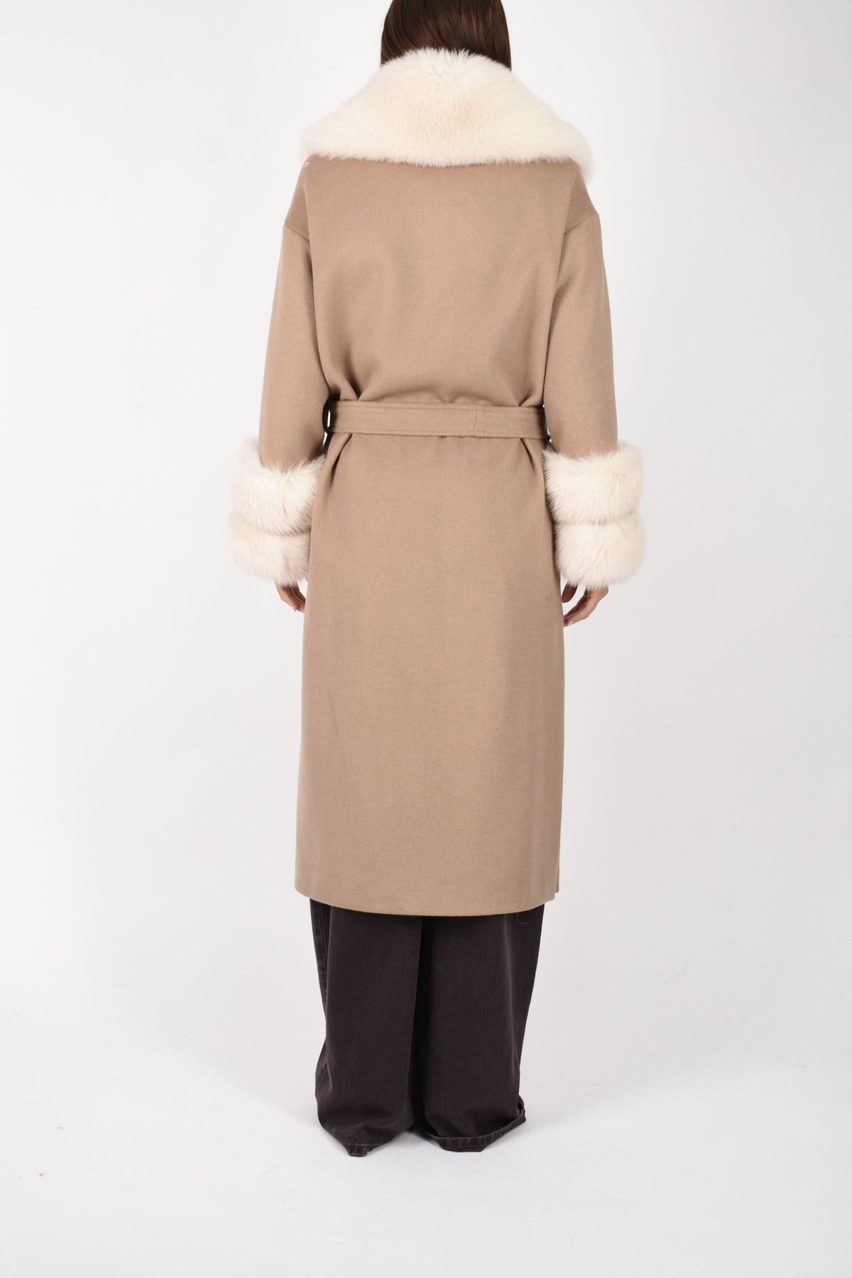 CAPPOTTO IN LANA E VOLPE CD1240