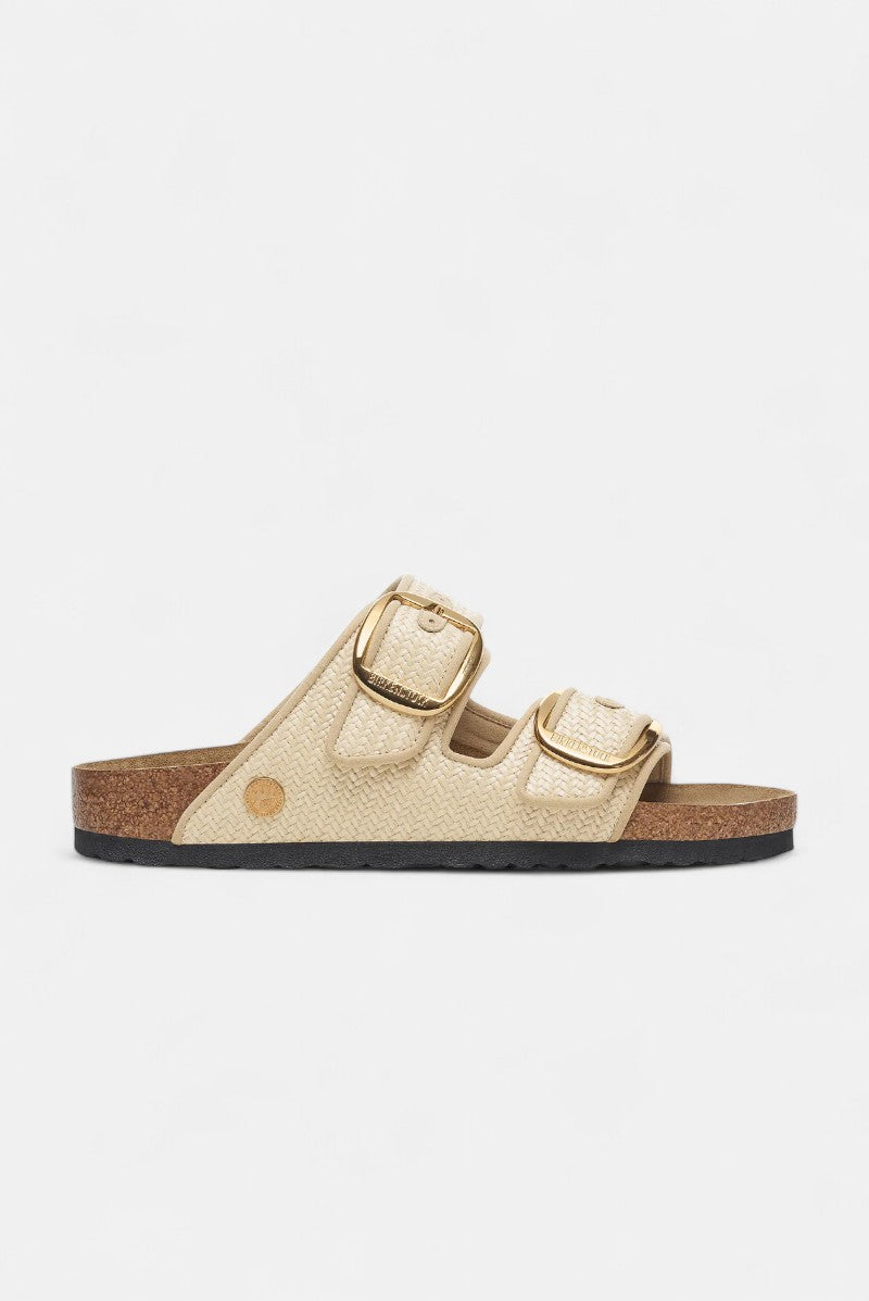 sandali arizona big buckle raffia